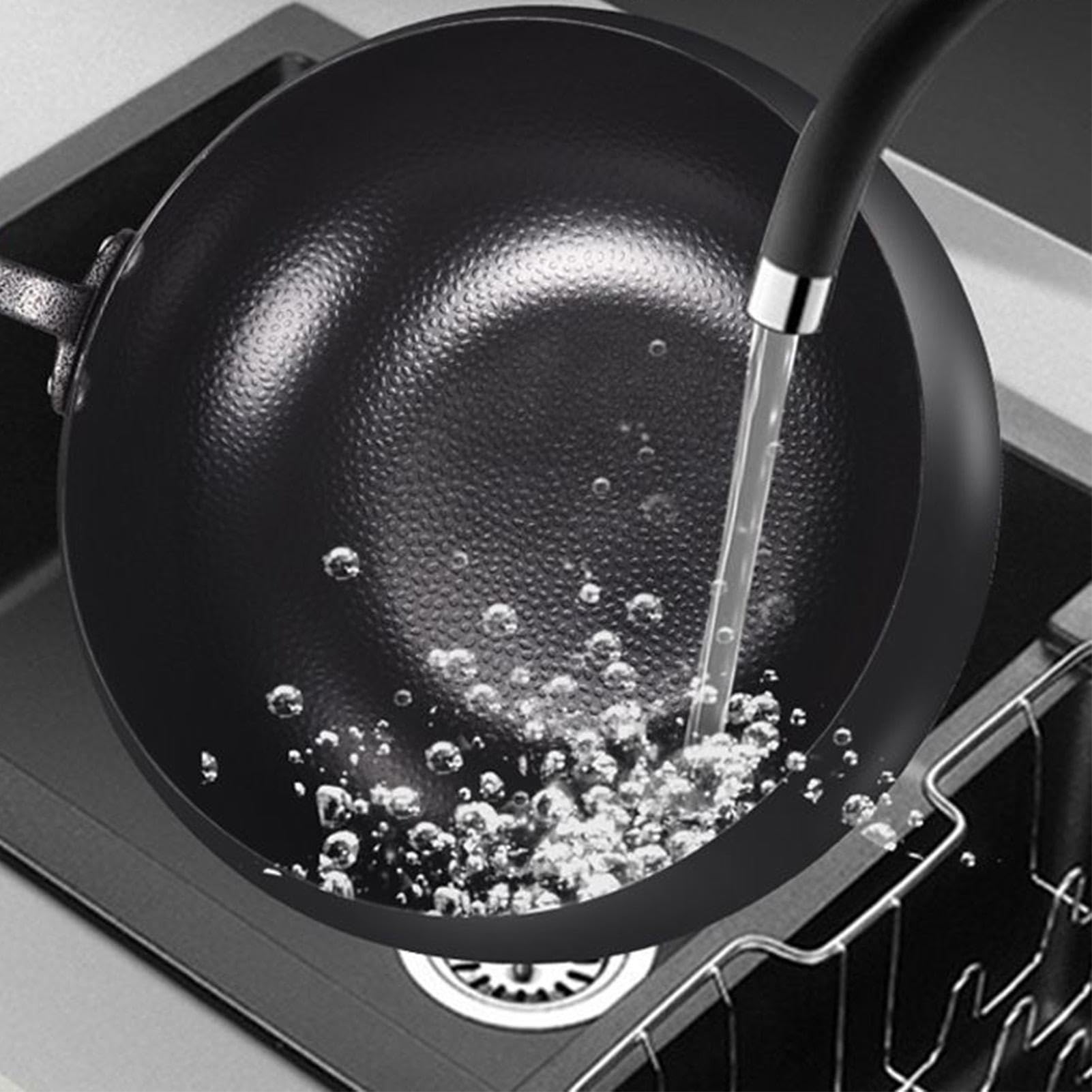Pan Pan In Acciaio Al Carbonio Non Rivestita Multifunzionale Ergonomica