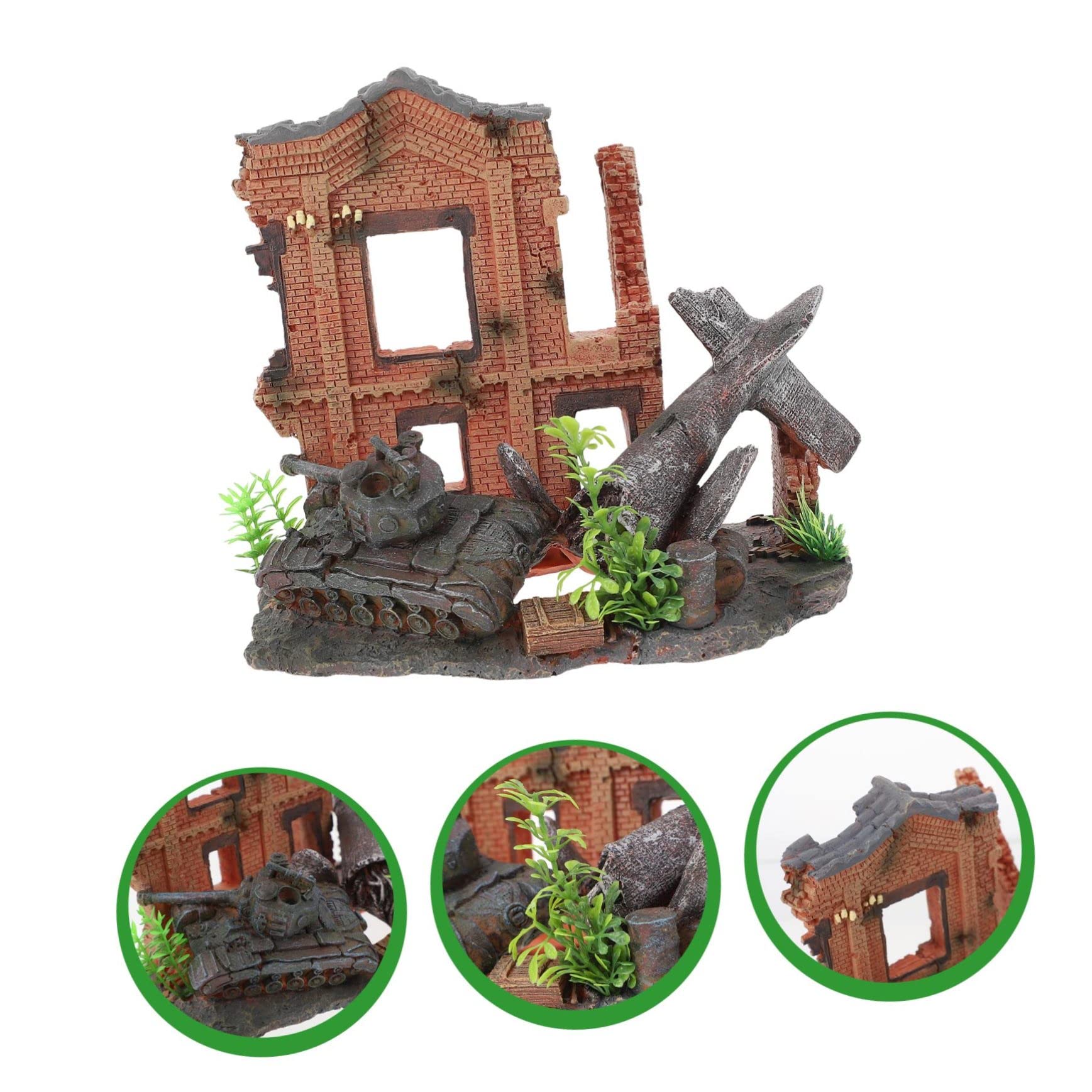 Toddmomy 1pièce Décoration Aquarium Résine Ornement pour Poisson Accessoire De Paysagisme pour Aquarium Décor Naturel Et Vivant pour Amateurs De Poissons