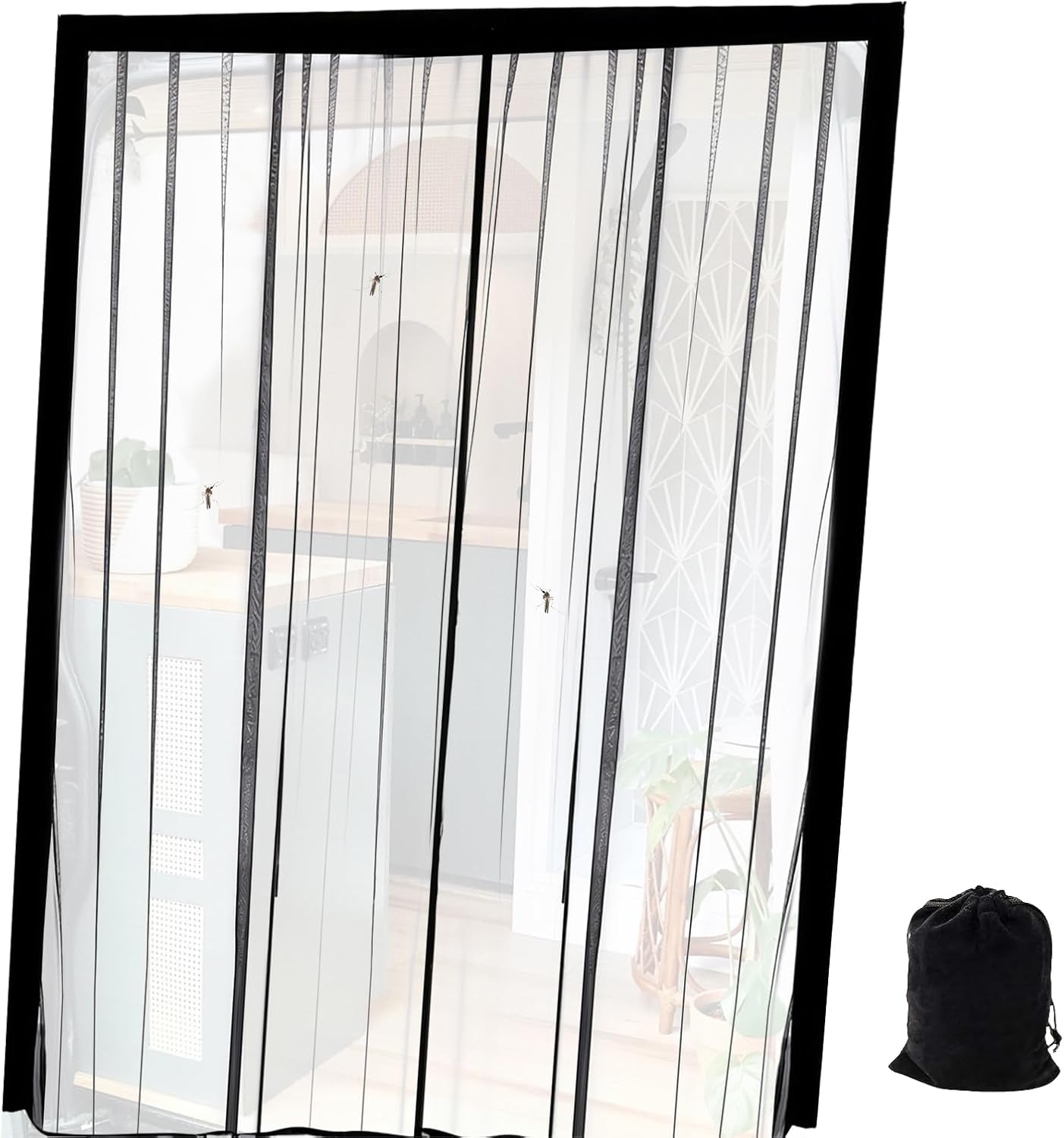 RV Door Fly Screen,59x43 Inch Privacy Magnetic Net | RV Door Fly Mesh Screen - for Blackout Privacy Cargo Vehicle SUV Truck Trailer