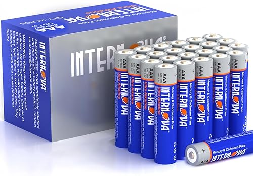 Pilas alcalinas AAA de alto rendimiento, 10 años de vida útil (24 unidades)