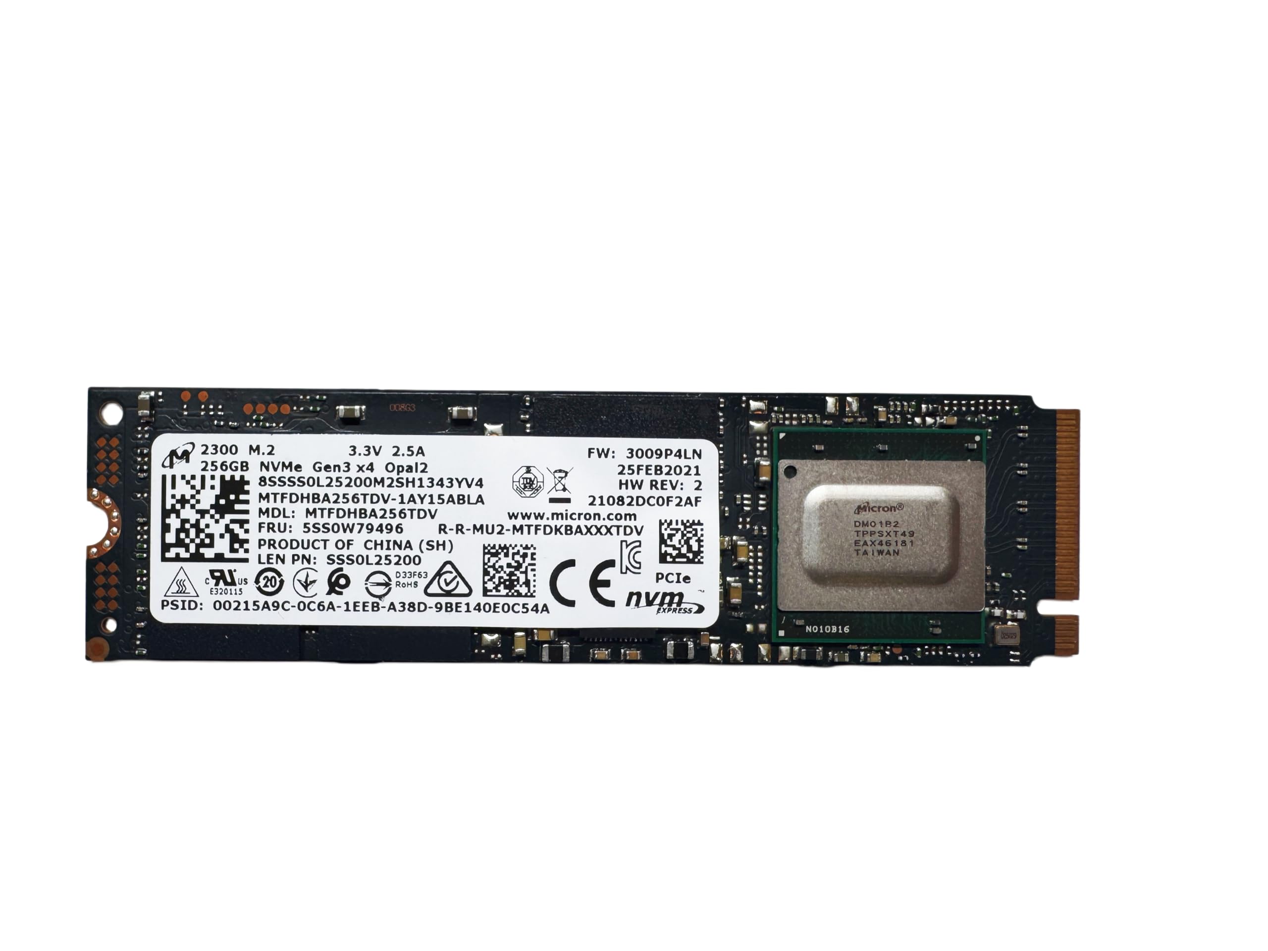 Amazon | 【整備済み品】Micron 2300 256GB NVMe SSD MTFDHBA256TDV M