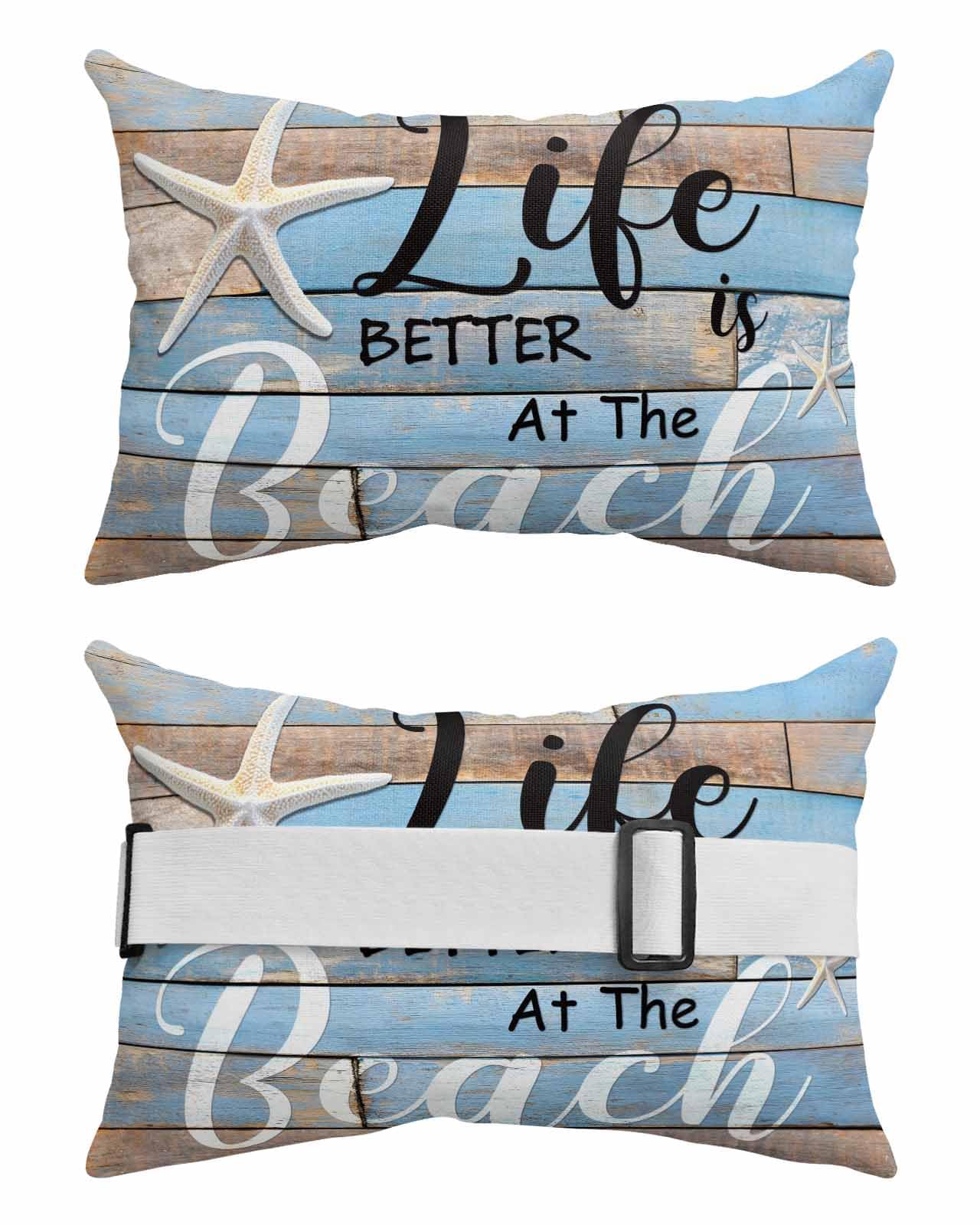 PILLOW DÉCOR Sunbrella Navy Blue 20x20 Outdoor Pillow