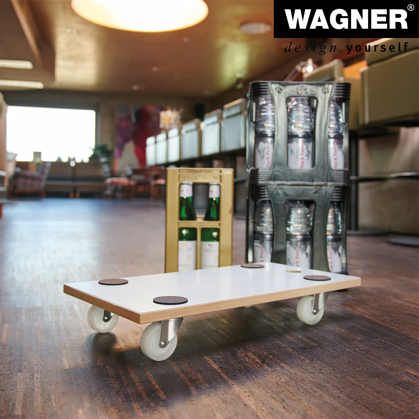 WAGNER Pomoc transportowa MM 1319 I 57,5 x 30 x 10 cm – nośność 200 kg – specjalna powłoka I podkładki antypoślizgowe I najlepsza mobilność I łatwa w pielęgnacji I wytrzymała i wytrzymała – 20131901