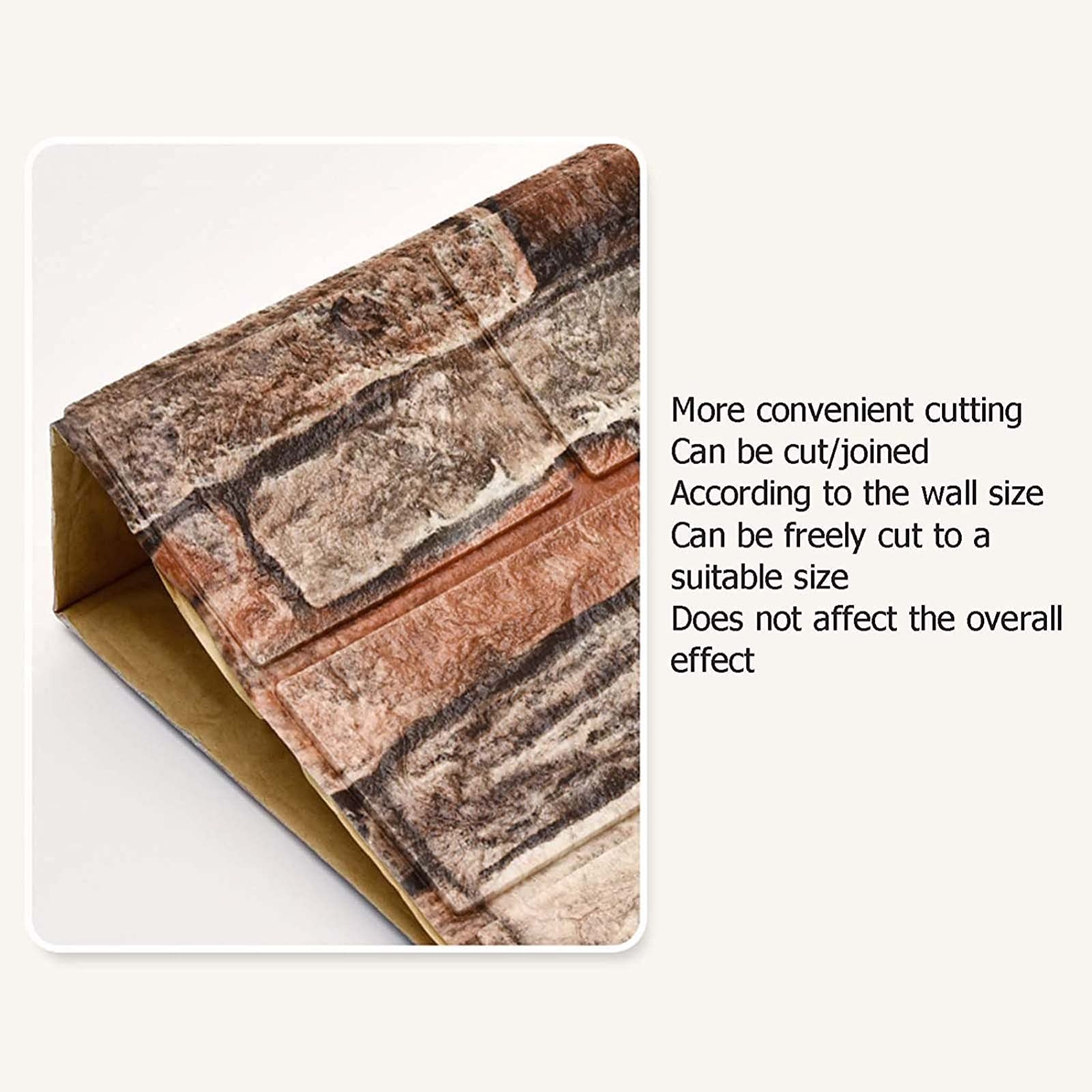 Adesivo Da Parete Per Caera Da Letto, Carta Da Parati Attoni 3D,77 X