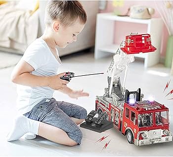 Amazon.com: Liberty Imports 13-Inch Big RC Rescue Fire Engine