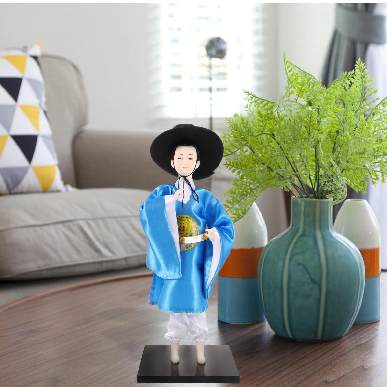 Amazon.co.jp: VICASKY 韓国 韓服 人形 韓国 韓服 男 置物 装飾 収集品