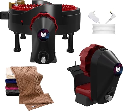 Adaptador eléctrico para máquina de tejer Addi 46, adaptador automático para máquina de ganchillo, accesorios para máquina de tejer, negro