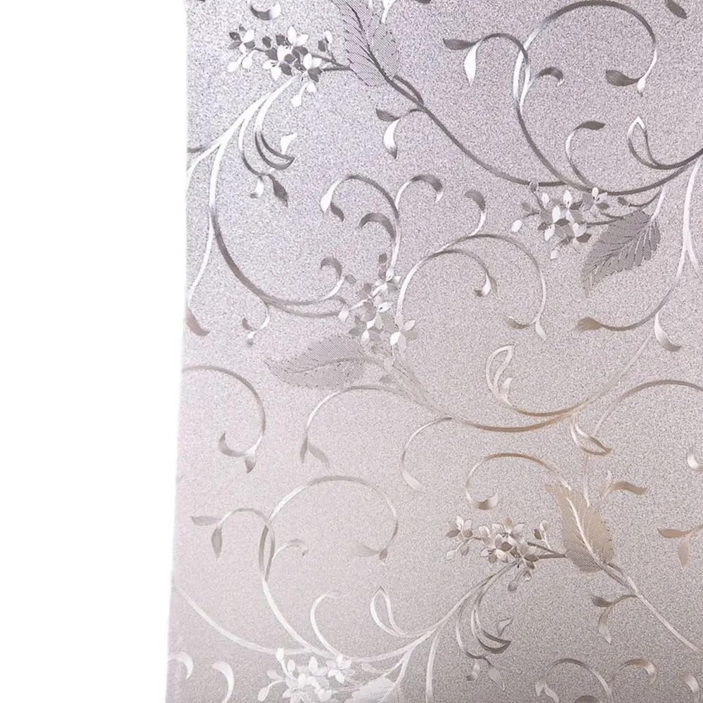 Window Film Privacy Window Glass Stickers Kitchen Sliding Door Transparent Opaque Frosted Film Paper(45cm)