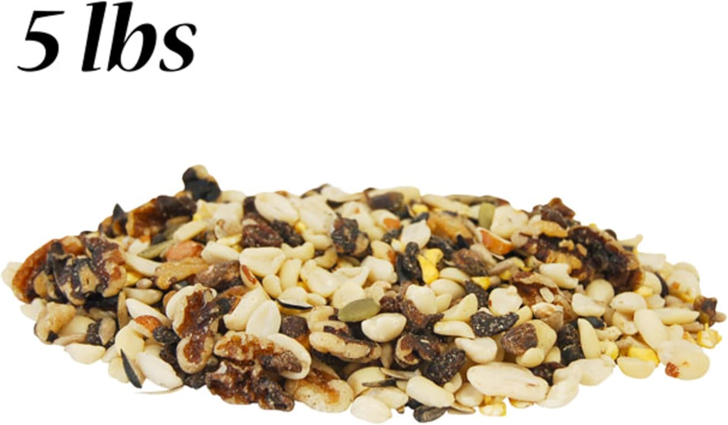 BestNest Mixed Seed Sampler Package, 50 lbs – 5 Varieties of Premium Wild Bird Seed Blends (10 lbs Each) – Sunflower, Millet & Peanut Mixes for Tube, Hopper & Platform Feeders