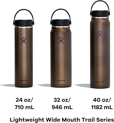 Miniatura 6 de Hydro Flask Obsidiana ligera de tapa flexible ancha de 32 onzas