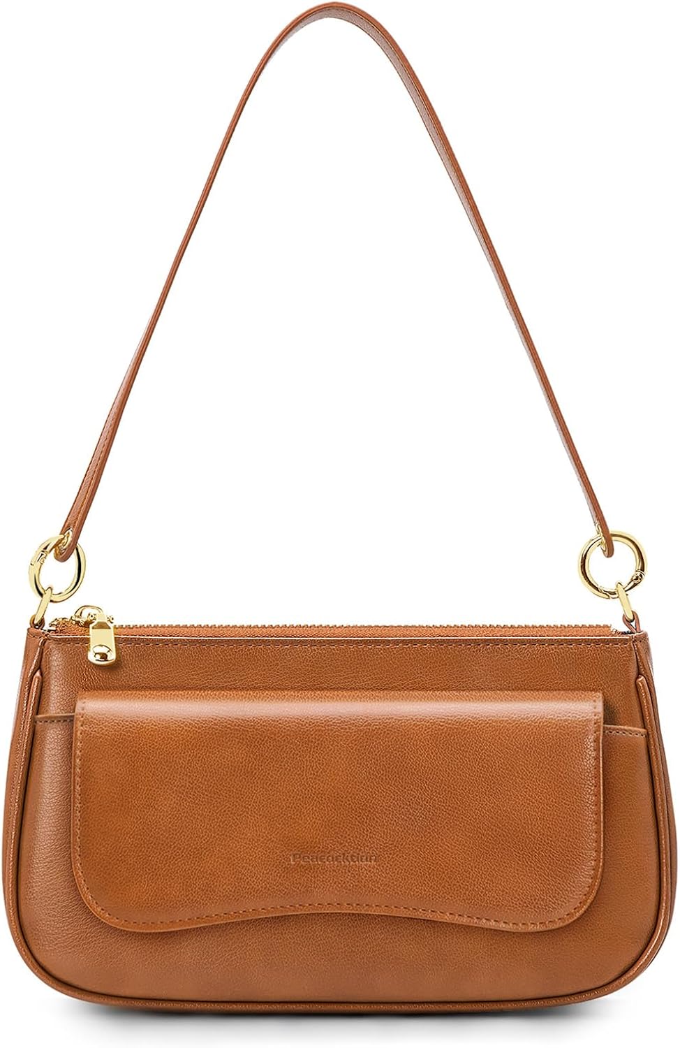 Peacocktion Small Shoulder Bag for Women Trendy Vegan Leather Crossbody Purses Handbags