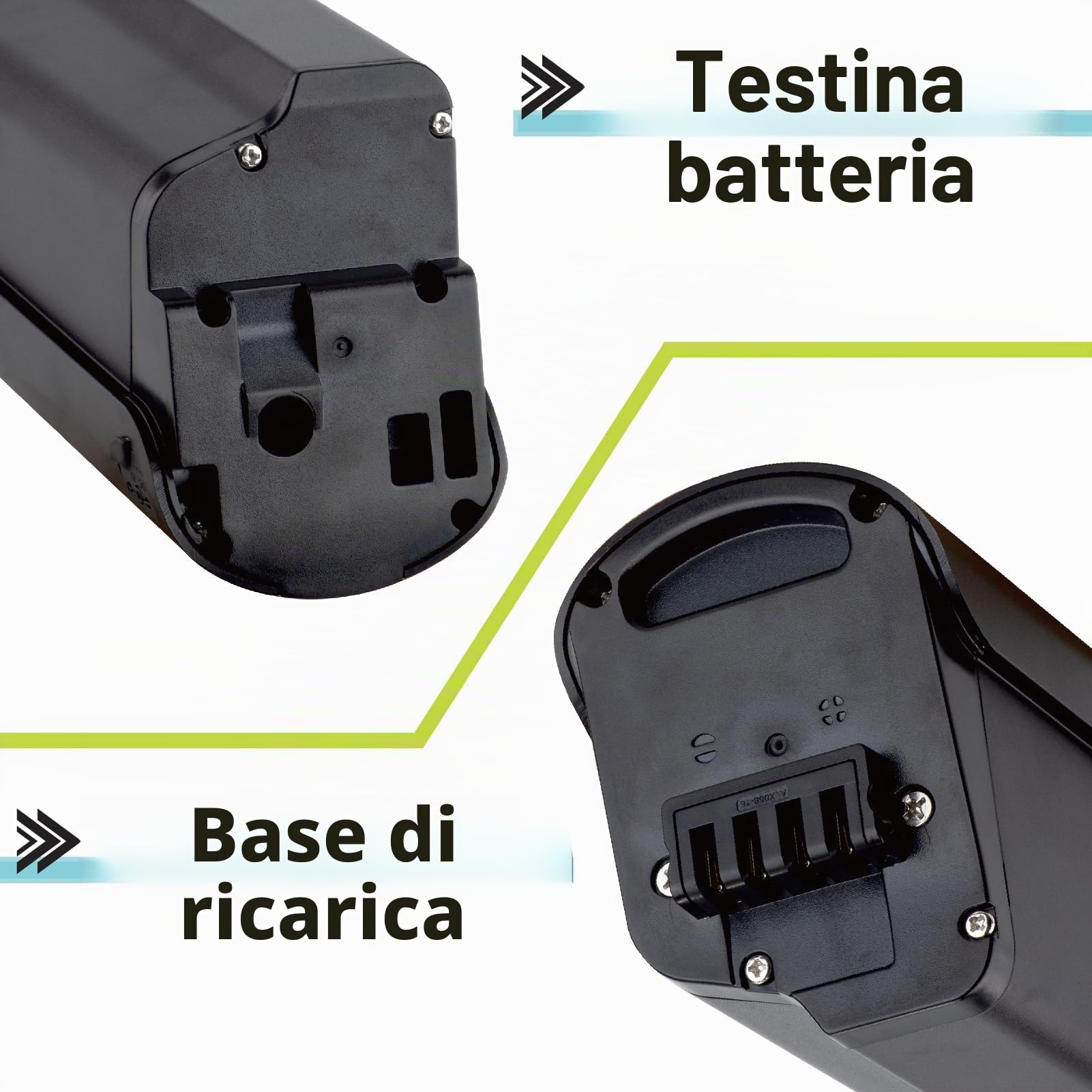 Batteria Ebike 36V 15Ah batteria di ricambio per ESKUTE-Bike Polluno bicicletta città con caricabatterie &BMS batteria al litio per 36V(36V 15Ah)