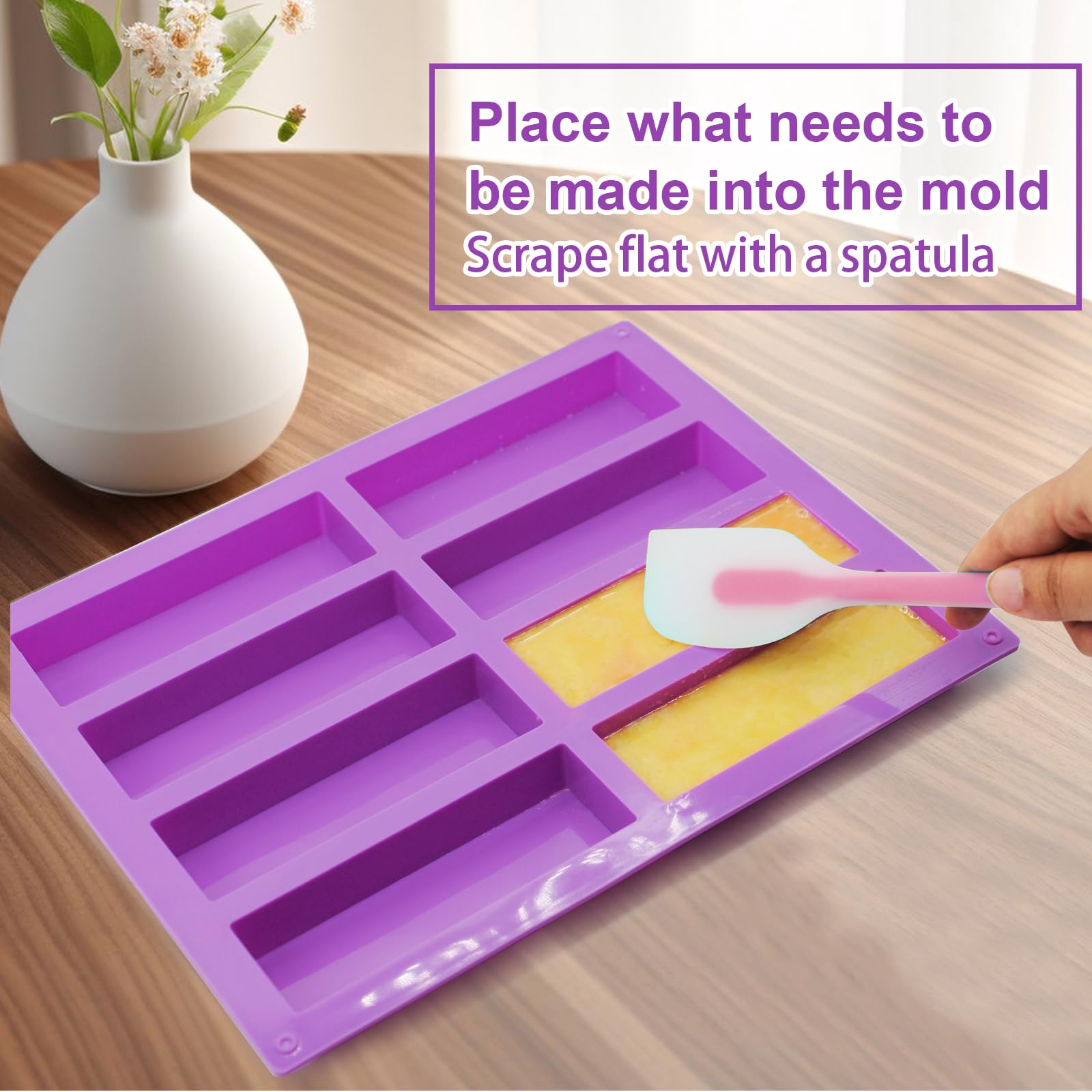 2 Stampi Silicone Per Barrette Cereali - 8 Cavità Per Dolci E Snack - Foto 11