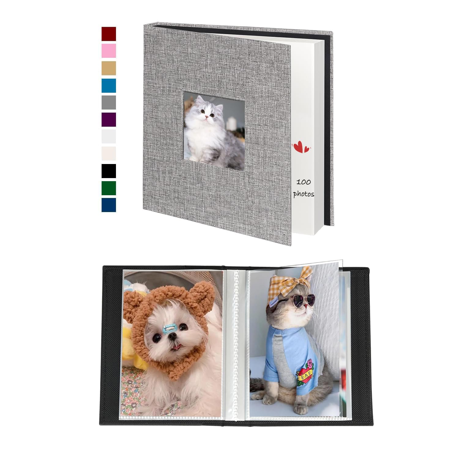 Miaikoe 10x15 Fotoalbum für Baby Familie Jubiläum Hochzeit