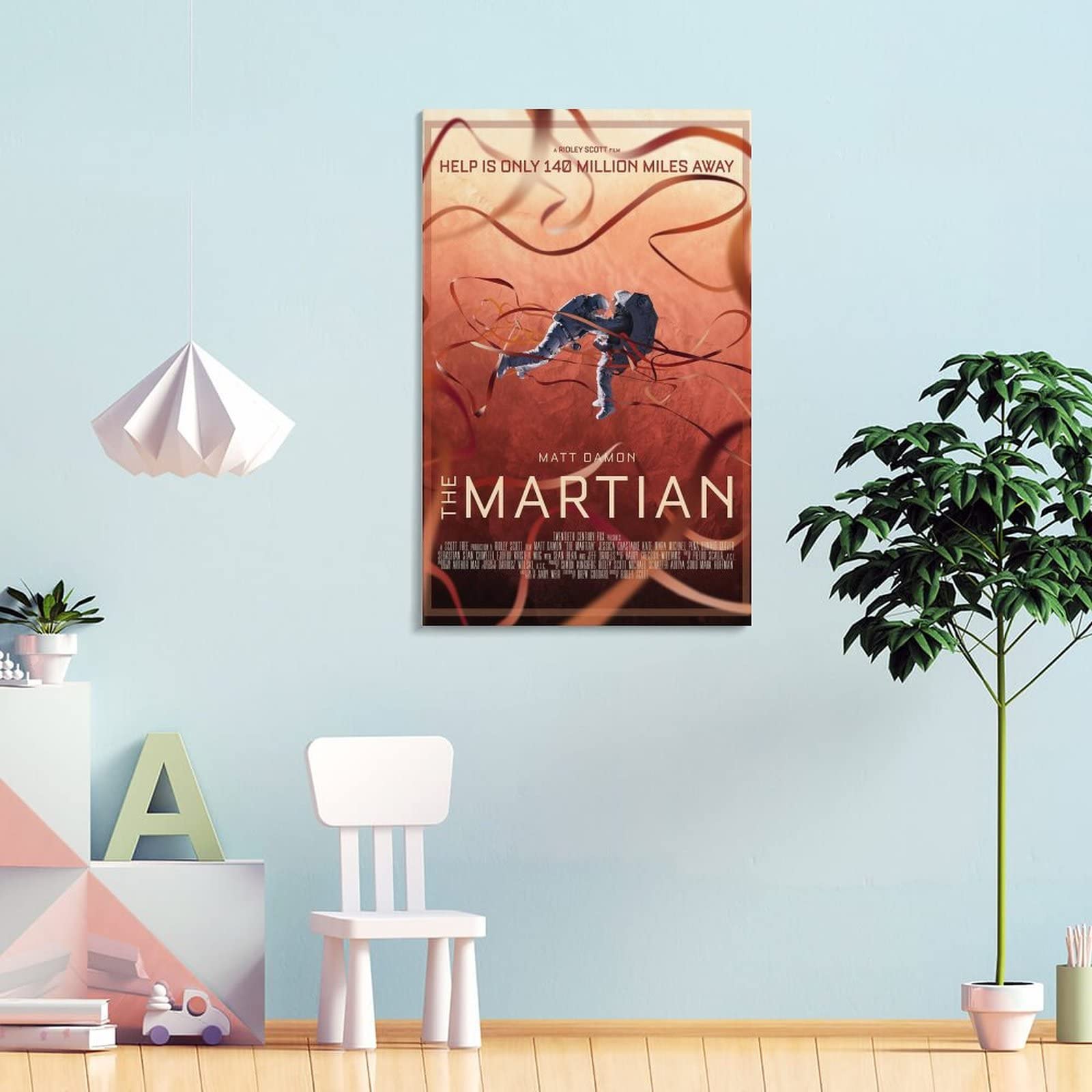 Póster de película de ciencia ficción de The Martian y arte de pared, póster moderno de 60 x 90 cm