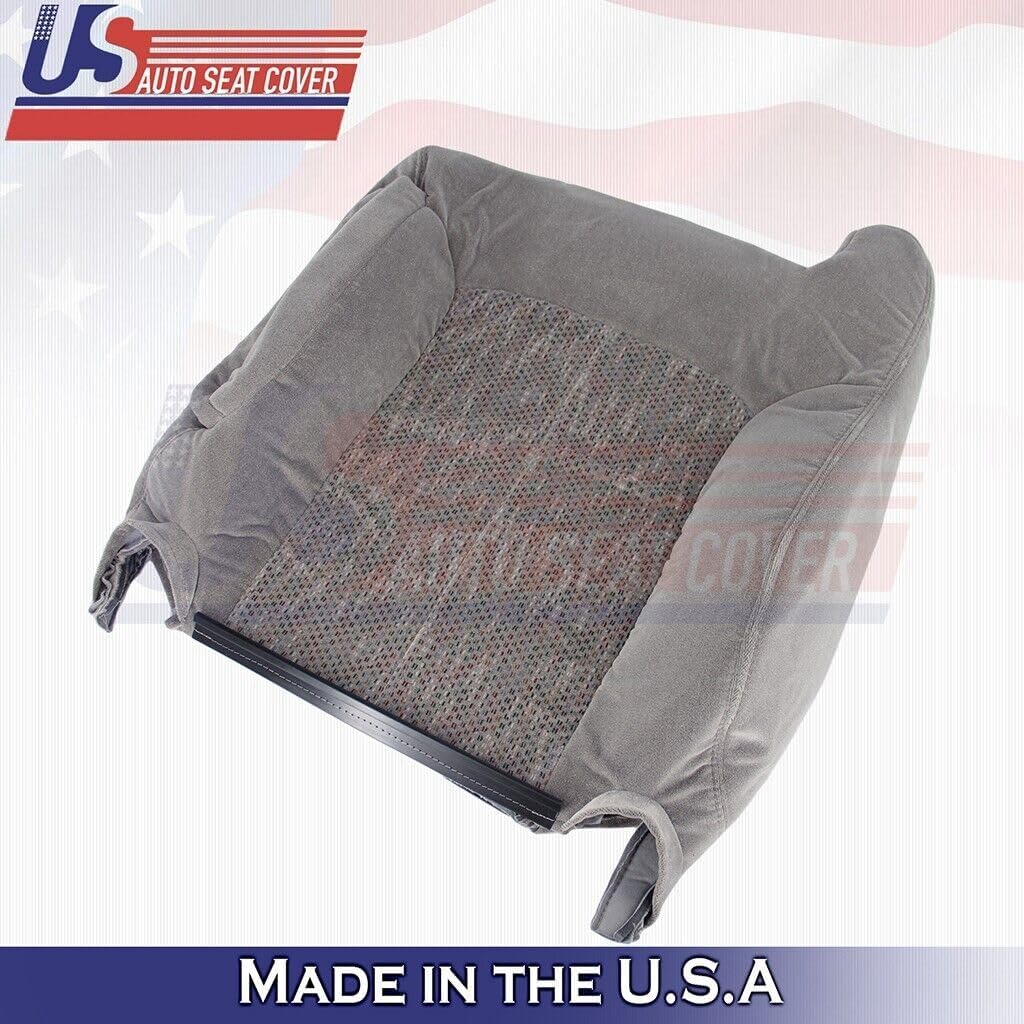 US Auto Seat Cover U.S.AutoSeatCover 2000 2001 2002 Compatible with Chevy Tahoe Compatible with Suburban Front Set Tops&Bottoms Cloth Covers Gray