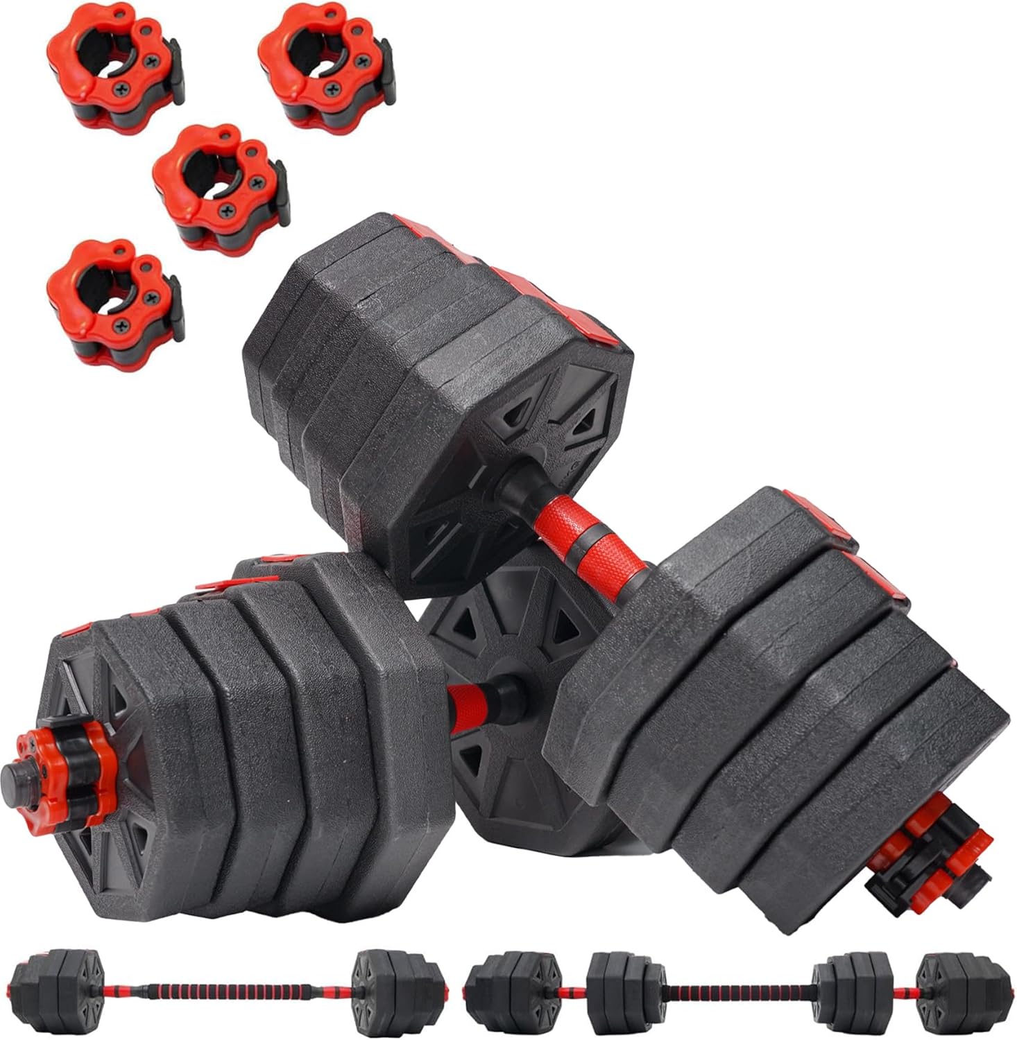 Amazon | 4WD 可変式ダンベル 2個セット 20kg | 40kg ダンベル 可変式