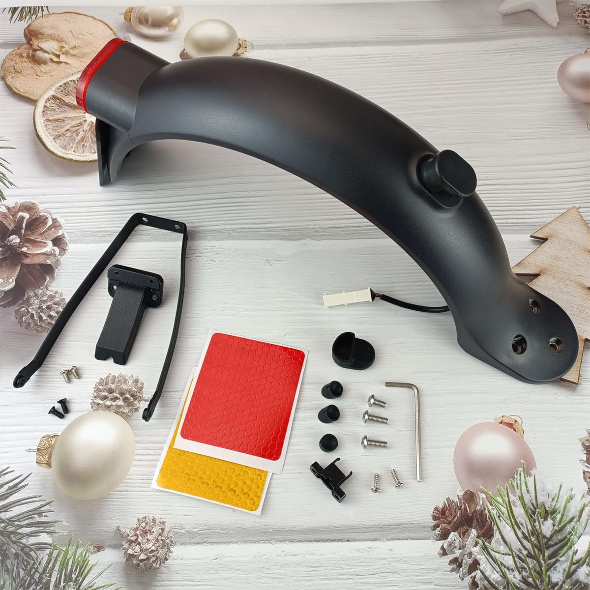 Guardabarros Trasero para Xiaomi Electric Scooter 3 Mijia M365 Pro 2 con Soporte Metálico