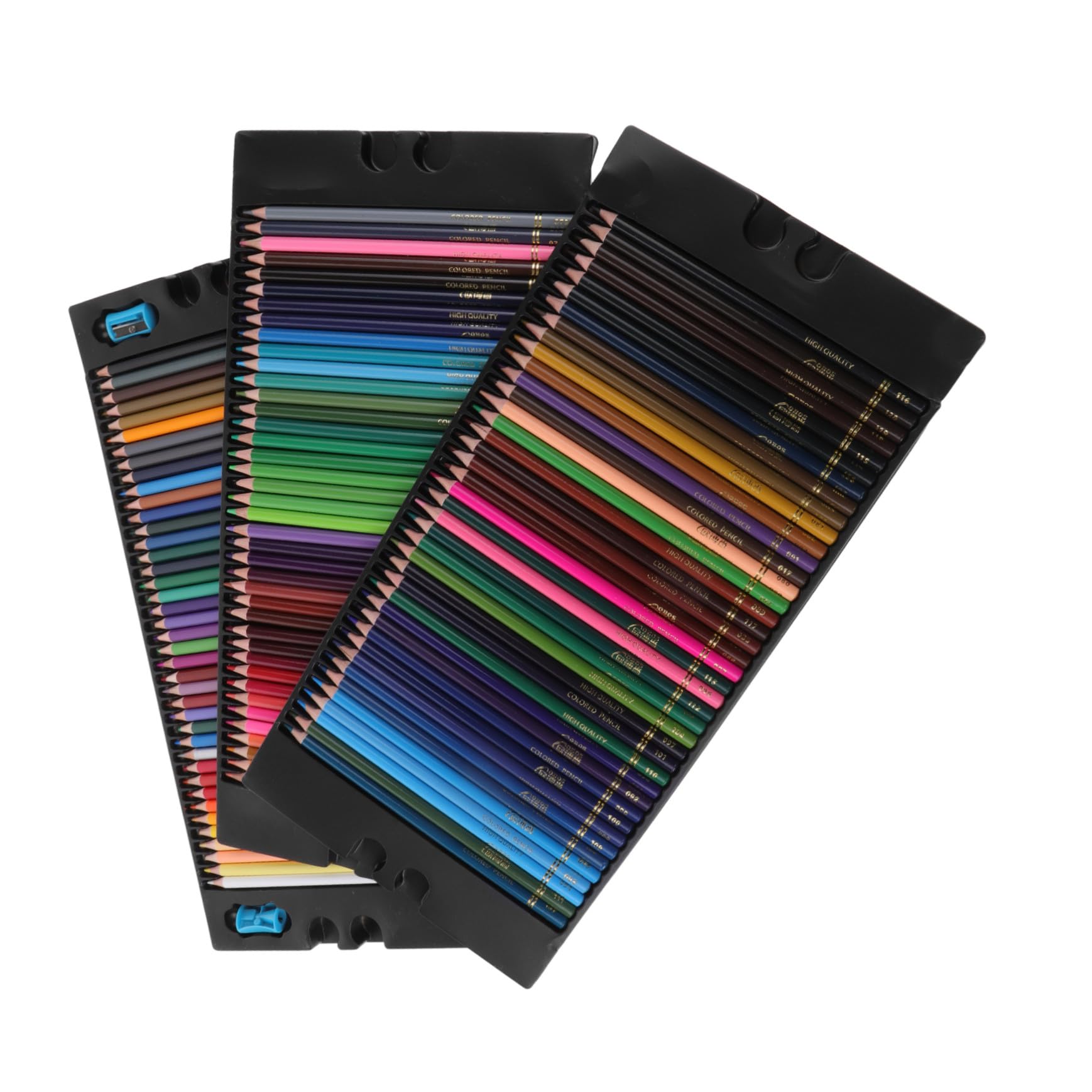 120 pièces Crayons de Couleur Huileux Assortis pour Dessin Artistique Ensemble Éducatif pour Garçon Fille et Adultes Boîte Transparente Facile à Tailler et Couleurs Résistantes