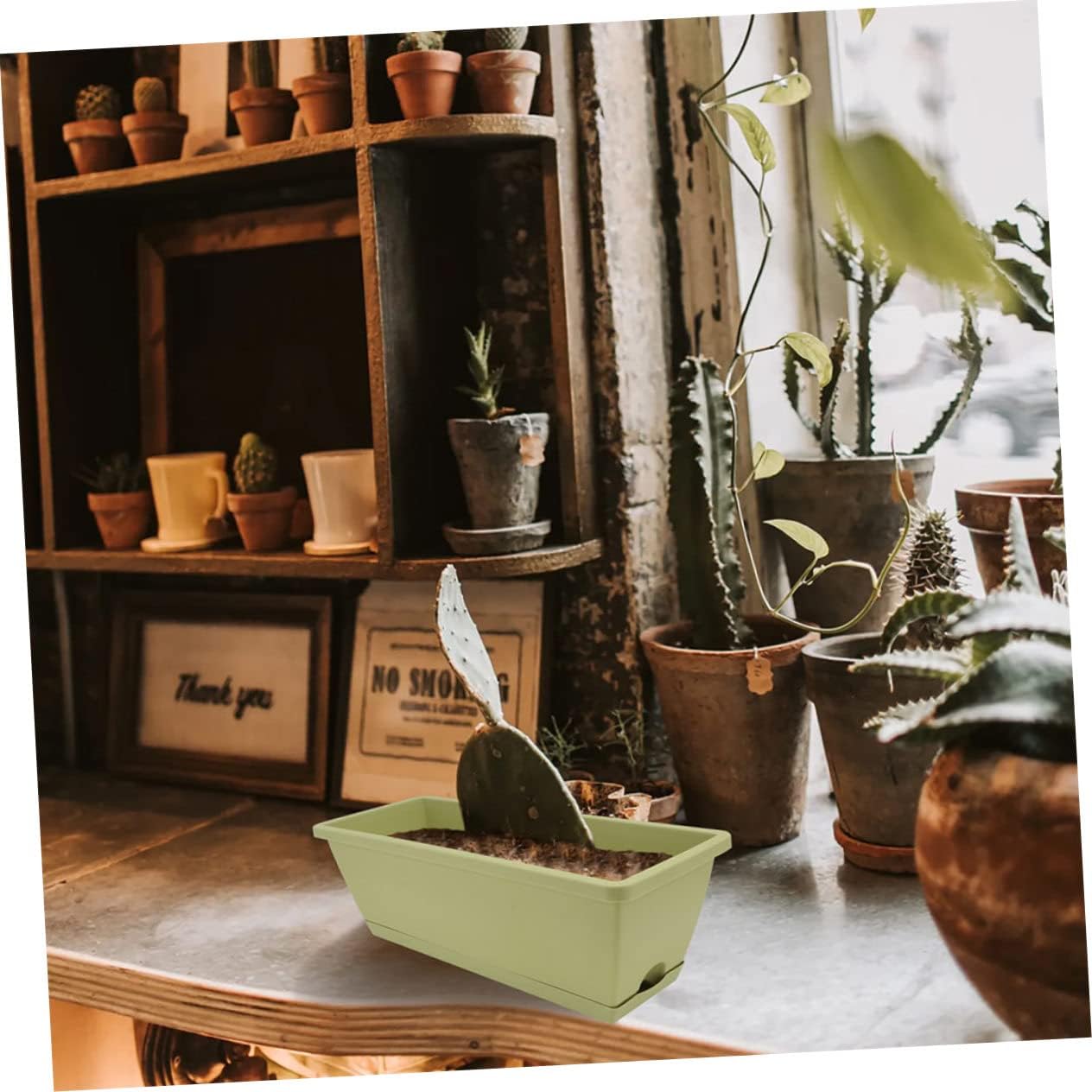 2pcs Large Rectangular Vegetable Pots Garden Planters Sprouting Outdoor Planters for Flowers Veggies