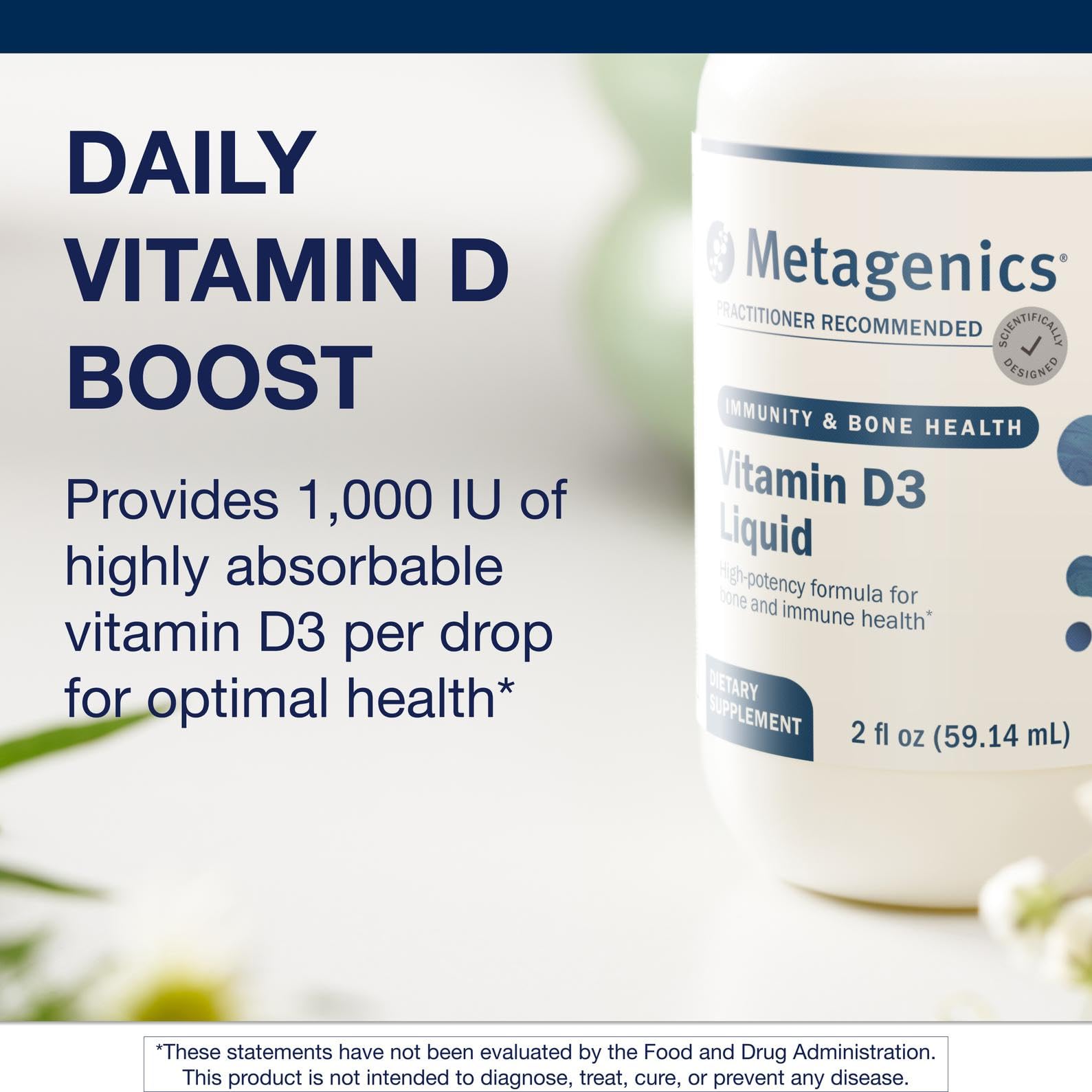 Metagenics Vitamin D3 Liquid Drops for Bone & Immune Health, 2 fl oz — Amazon image 3