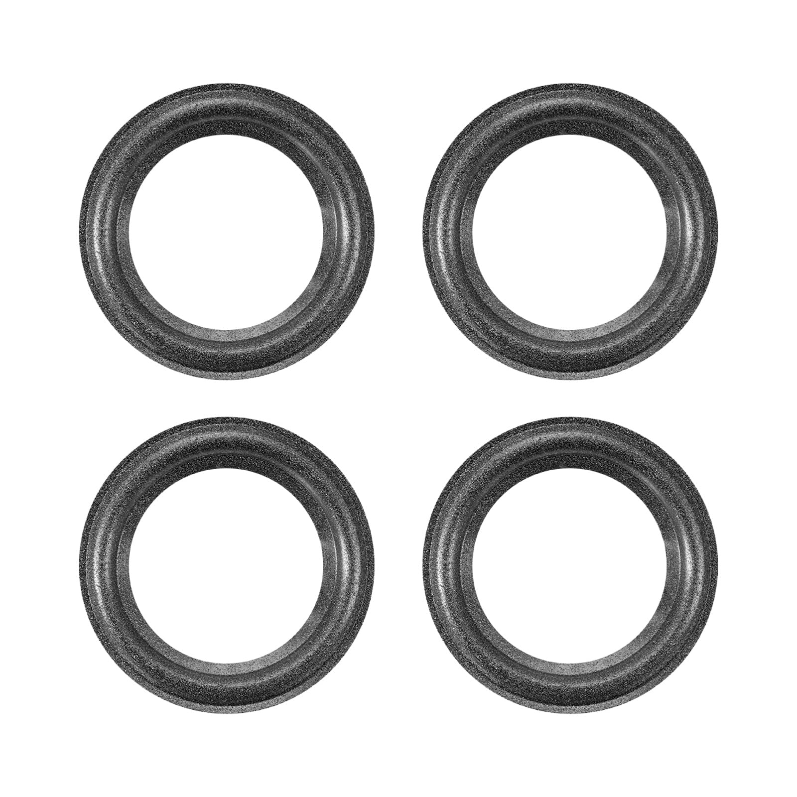 2 Anneaux En Mousse Pour Haut-parleur - 4,5 Pouces - Noir - Réparation DIY - 5