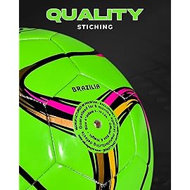 American Challenge Brasilia Soccer Ball - Sizes 5, 4, 3 & 2 - Youth & Adult Training Soccer Ball for Practice, Games & Grass Fields