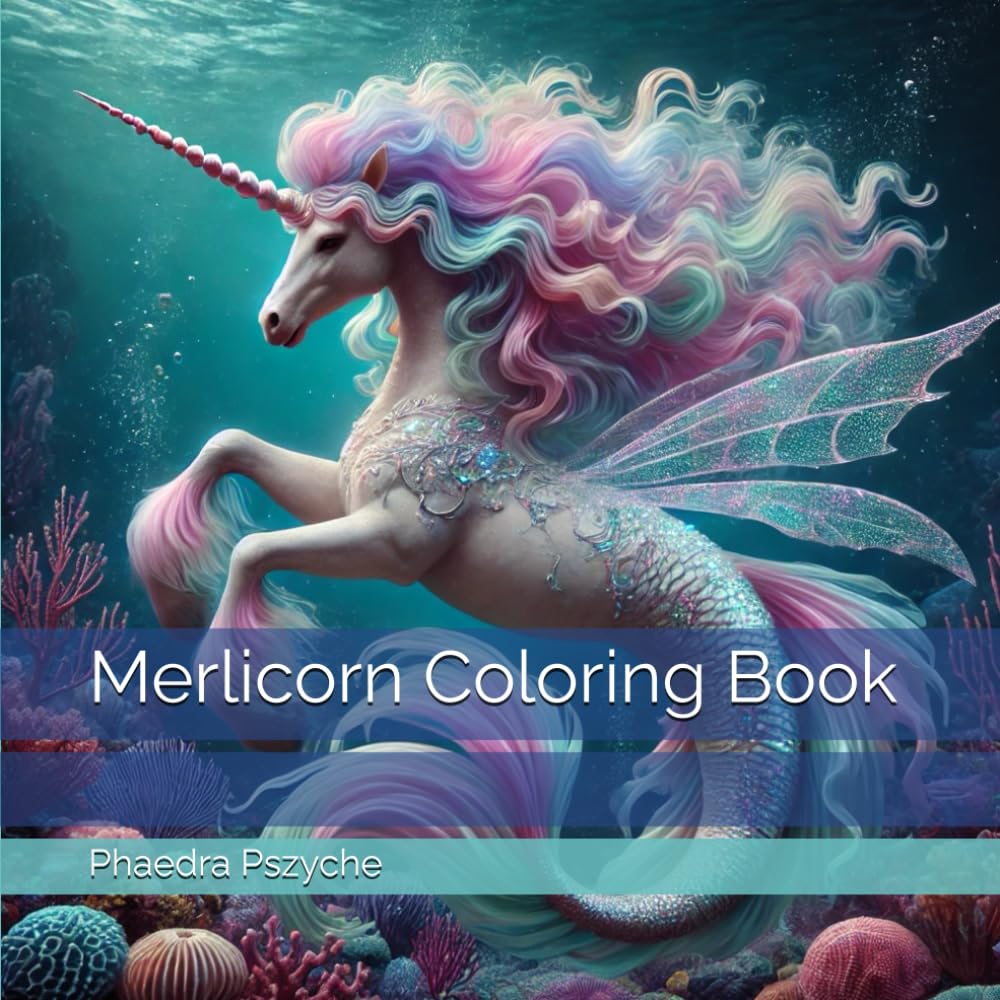 Merlicorn Coloring Book (A.I. in Merlicorn Land)