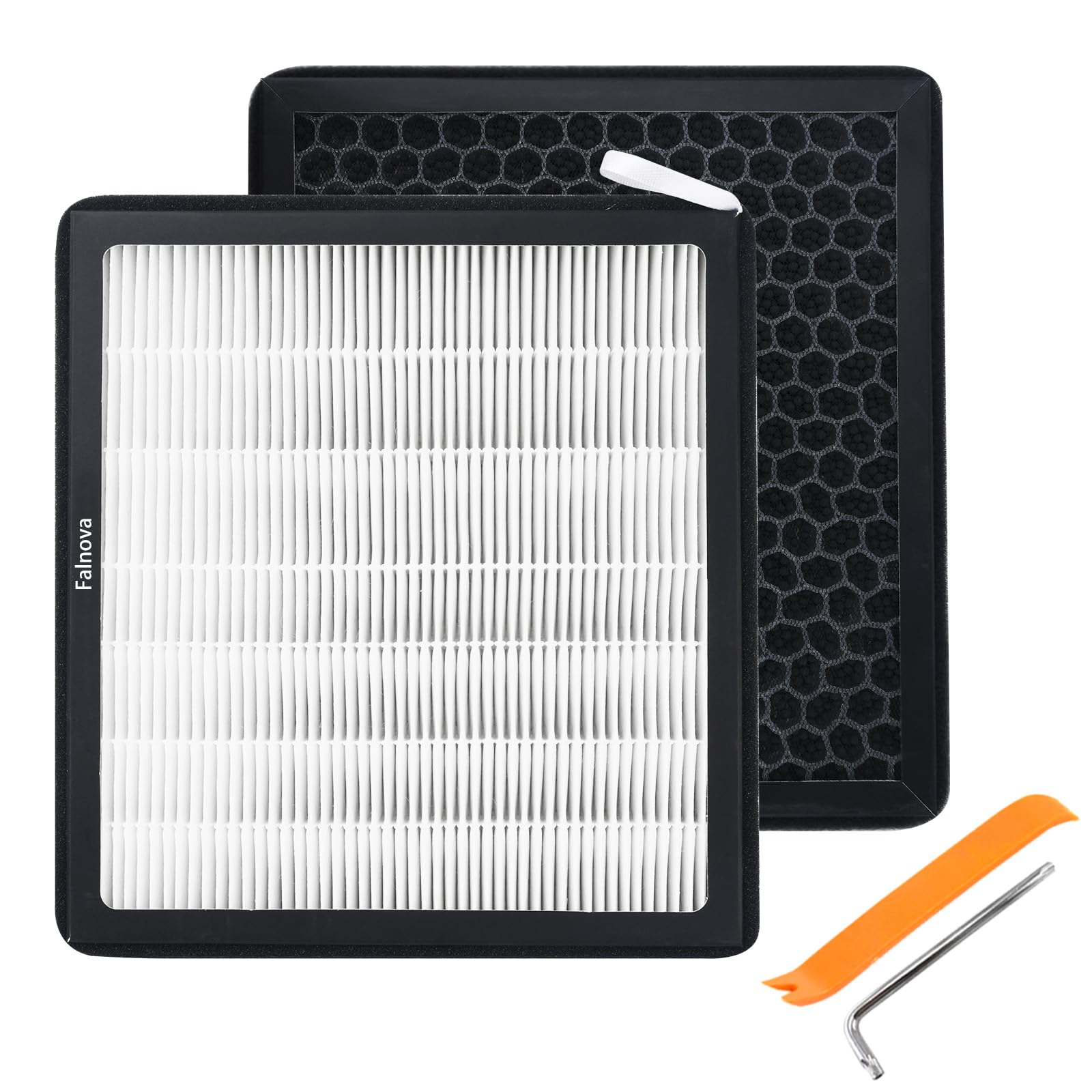 Photo 1 of (Upgrade) Compatible with Tesla Model X Model S HEPA Cabin Air Filter 2022 2023 2024 2025 2026 with Activated Carbon, Cabin Air Filter Replacement Accessory - Includes Tools & Installation Guide