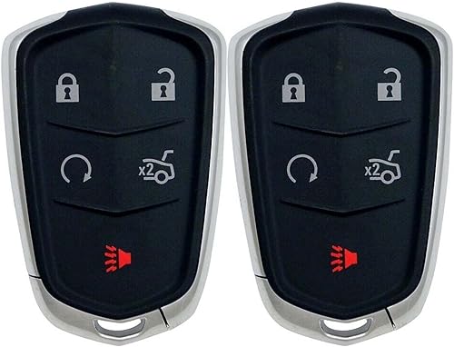2 fundas para llavero de repuesto compatibles con vehículos Cadillac seleccionados (sin electrónica ni chip en el interior)