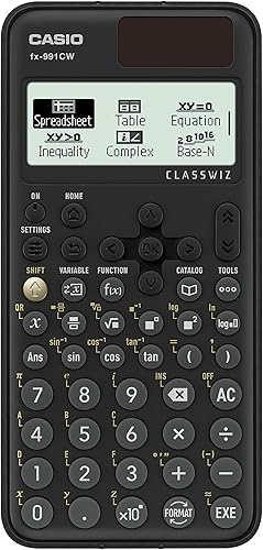 Casio fx-991CW - Calculadora científica avanzada con pantalla de 4 tonos de alta resolución | Pantalla de libro de texto natural | Más de 540