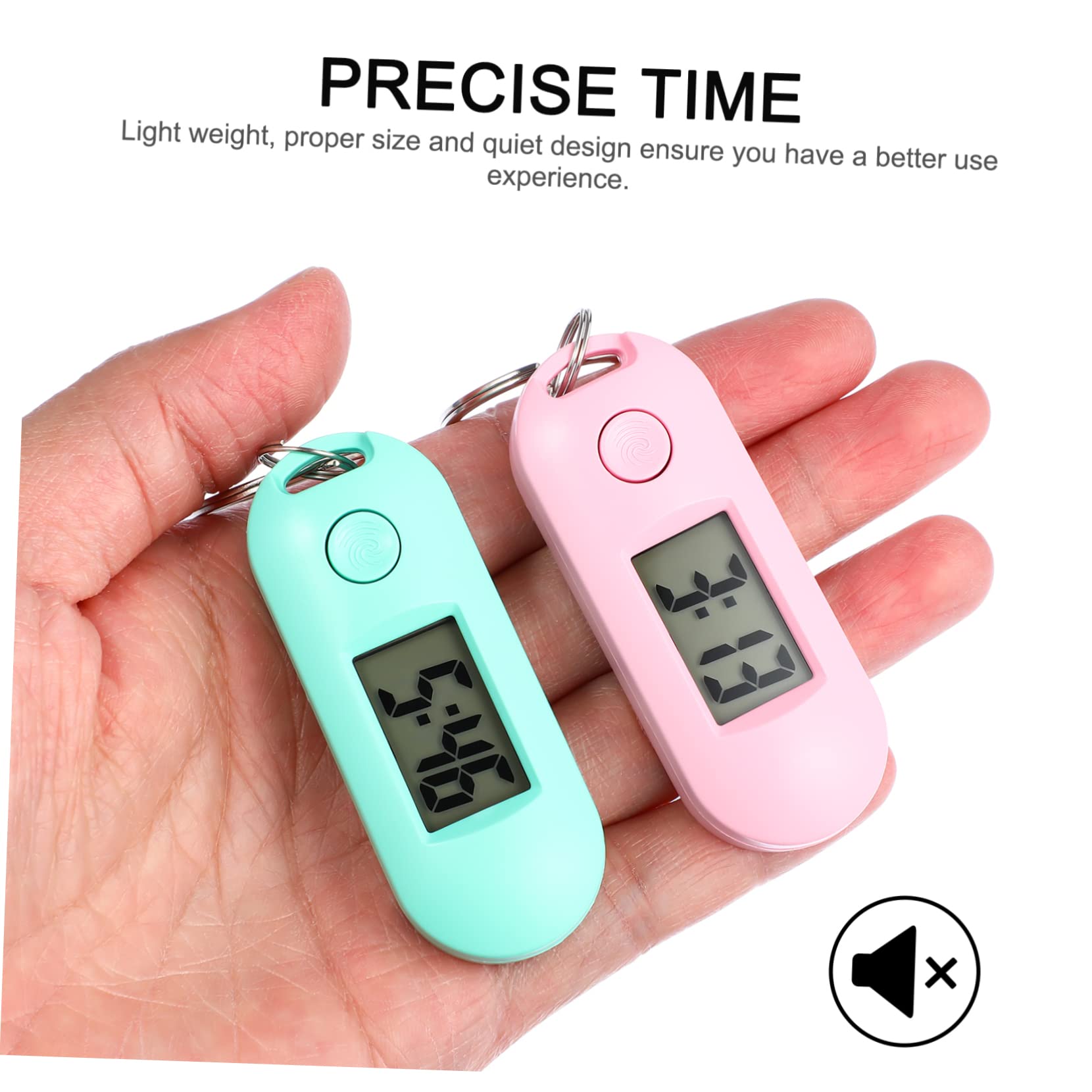 Tofficu Reloj Digital De para Estudiantes Pack De Relojes Electrónicos Silenciosos Verde Azul Negro Rosa Gris para Exámenes Y Piezas X 3