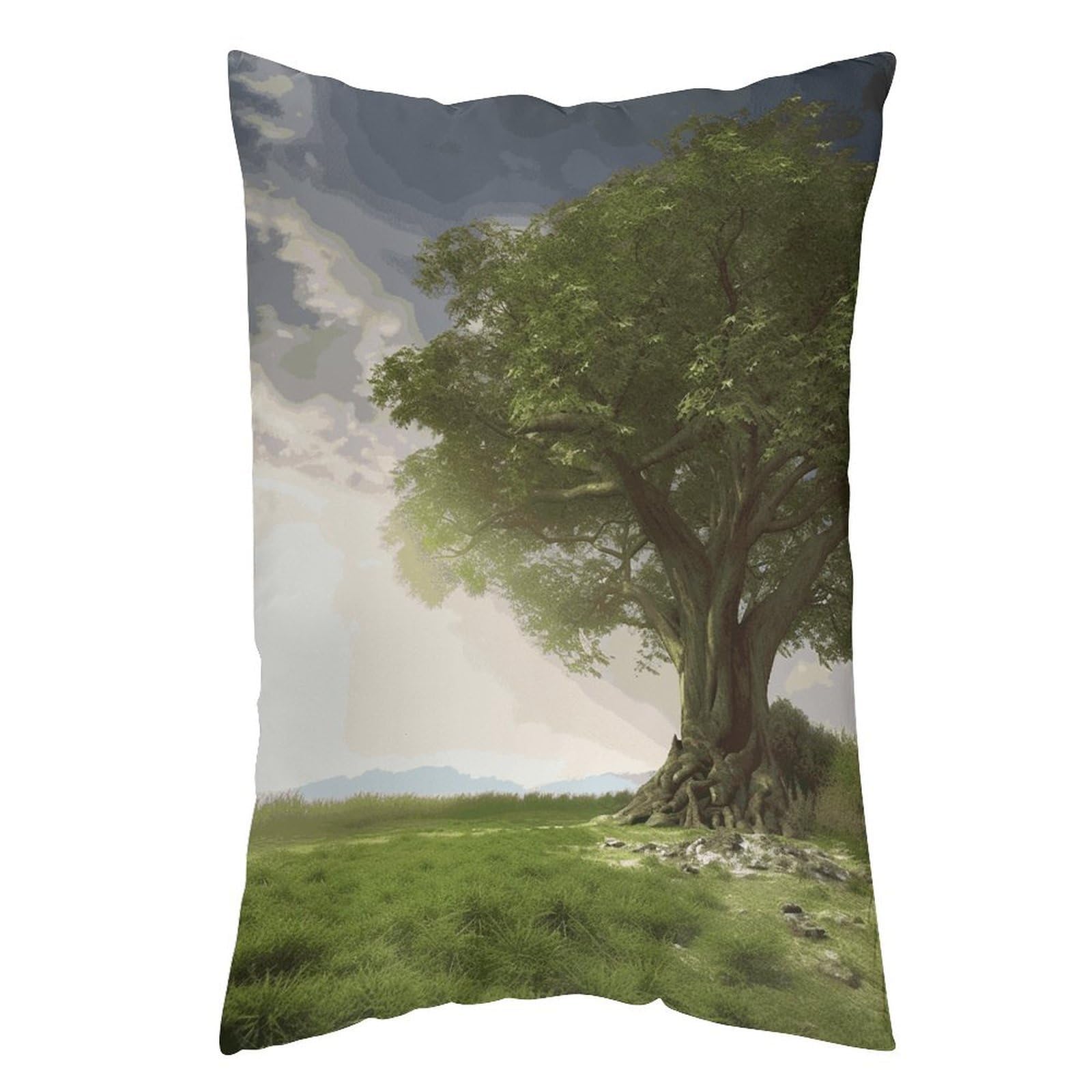 LDGSUPH Tree with Branch Scenery Pillow Cases Soft Pillowcase with Invisible Zipper Wrinkle Resistant Pillow Covers Breathable Removable Pillow Protector for Bed Sofa Car 12 "x20