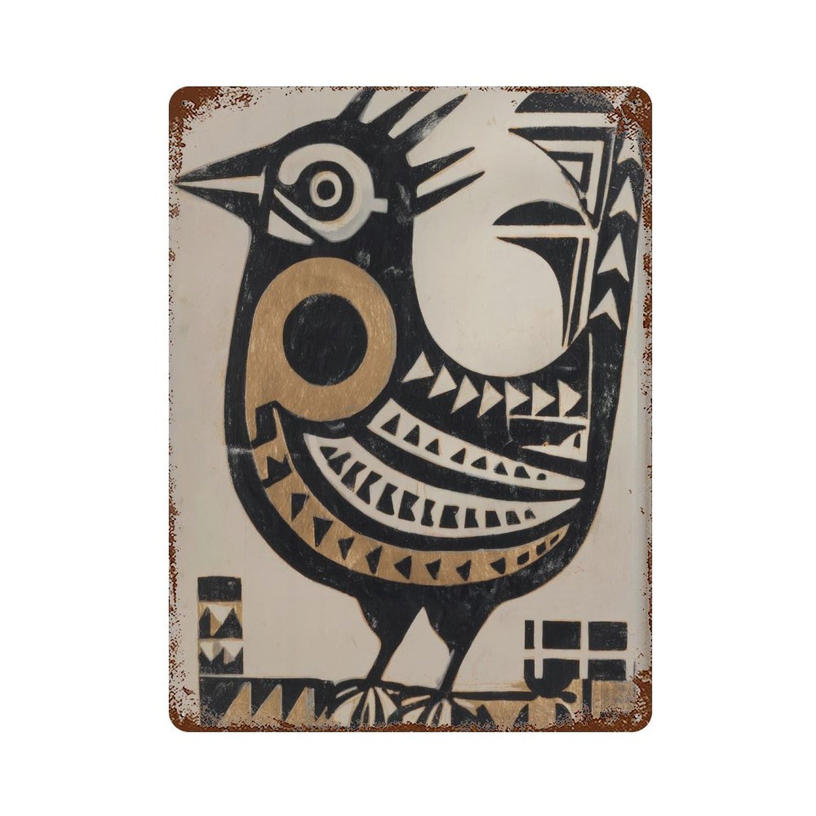 xiaoxiaoshen Stylized Bird Wall Decor Art Metal Tin Poster Modern Home Decor Art Home Bar Shop Decorations Vintage Sign 40x30cm