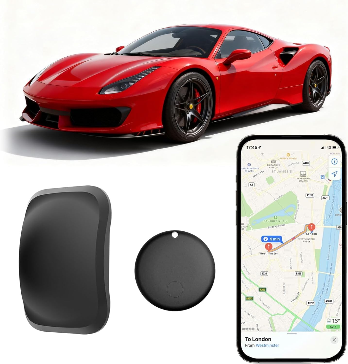 GPS Tracker for Vehicles,Magnetic Waterproof Car Tracker, No Monthly fees, Mini Portable GPS Tracker for Cars, Trucks, Fleet, Motorcycle, Anti-Theft(Android Only) GPS Tracker for Vehicles,Magnetic Waterproof Car Tracker, No Monthly fees, Mini Portable GPS Tracker for Cars, Trucks, Fleet, Motorcycle, Anti-Theft(Android Only)