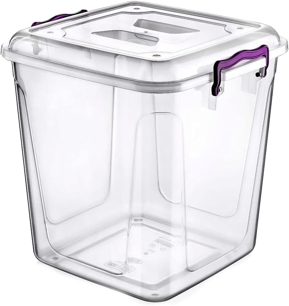 SAFRI 6L - Clear Kitchen Pantry Storage Container Fridge Freezer Dishwasher Microwave Safe Food Storage Box Organizer Meal Carrier (6 Litre Pantry Storage Box)