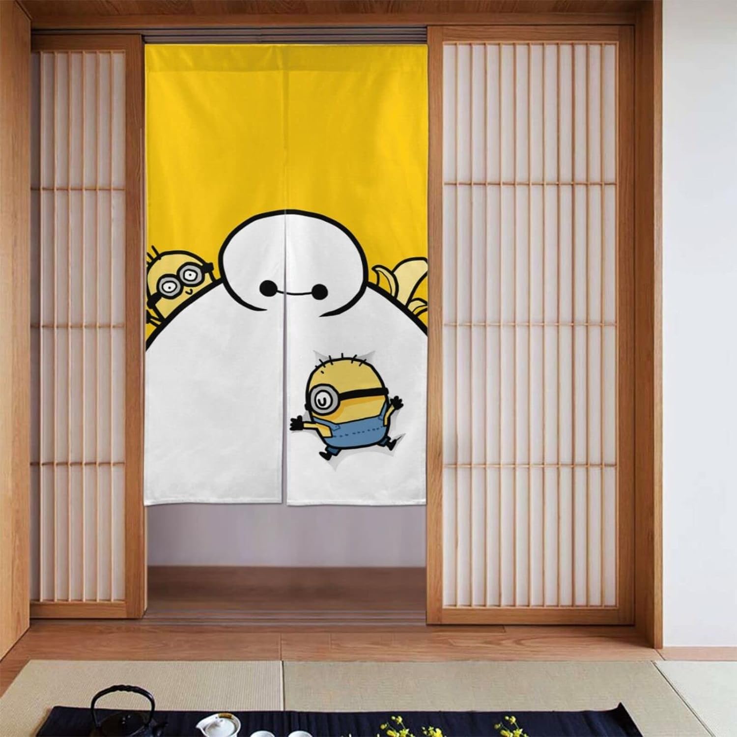 Amazon｜ベイマックス(6) アニメ 間仕切り のれん ロングカーテン 四季