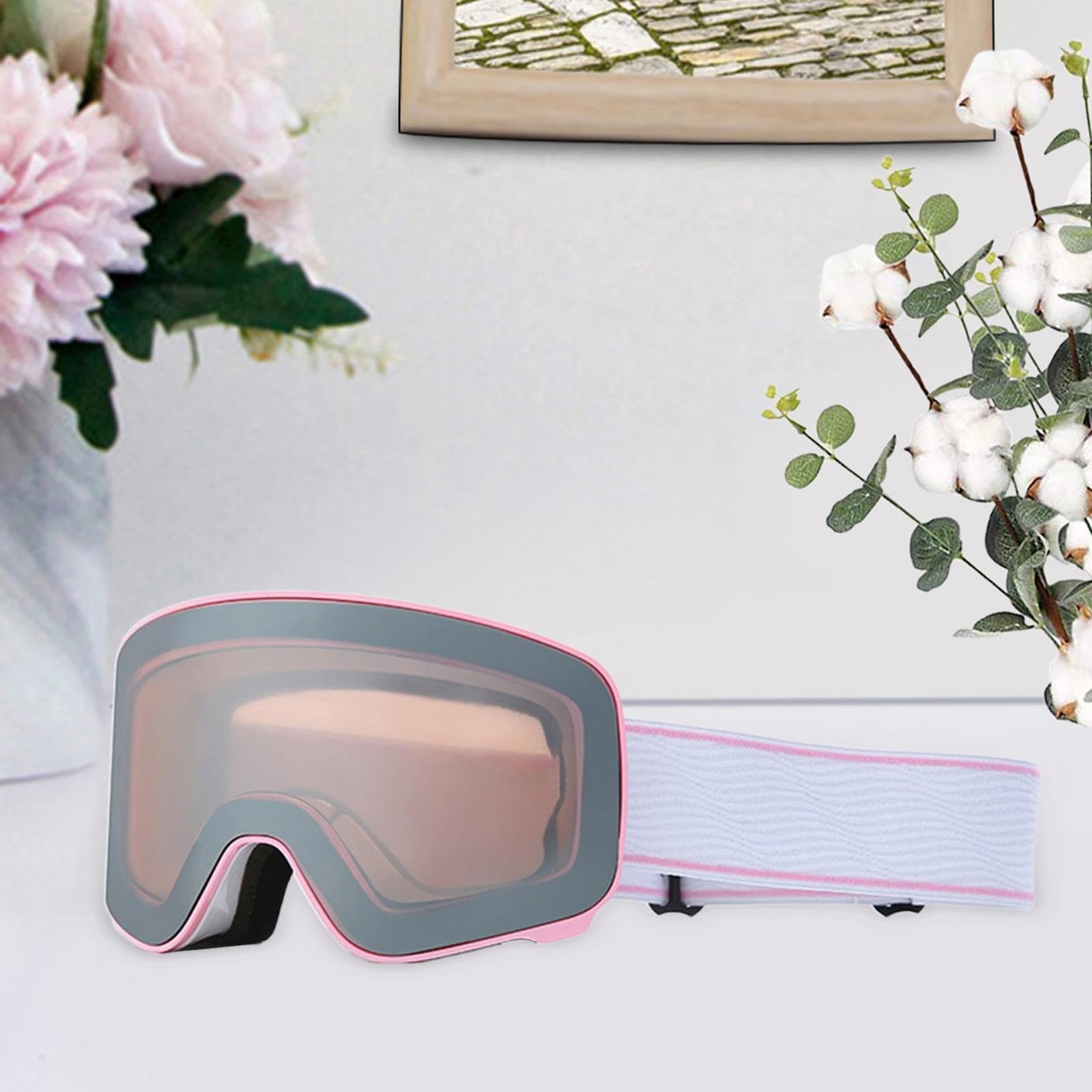 Lunettes de Ski Protection Masque Neige Anti-buée pour Motoneige et Vélo Grande Lentille Design Ergonomique Matières Résistantes Adaptées