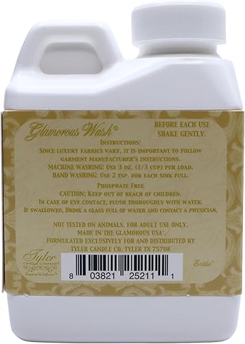 Miniatura 8 de Worldwide Nutrition Paquete, 2 artículos Tyler Glamorous Wash - Detergente fino para ropa - Detergente líquido de lujo para ropa - Lavable a mano y