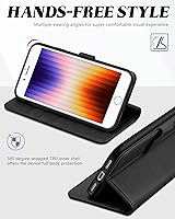 Vista 4 de TUCCH - Funda tipo cartera compatible con iPhone 8