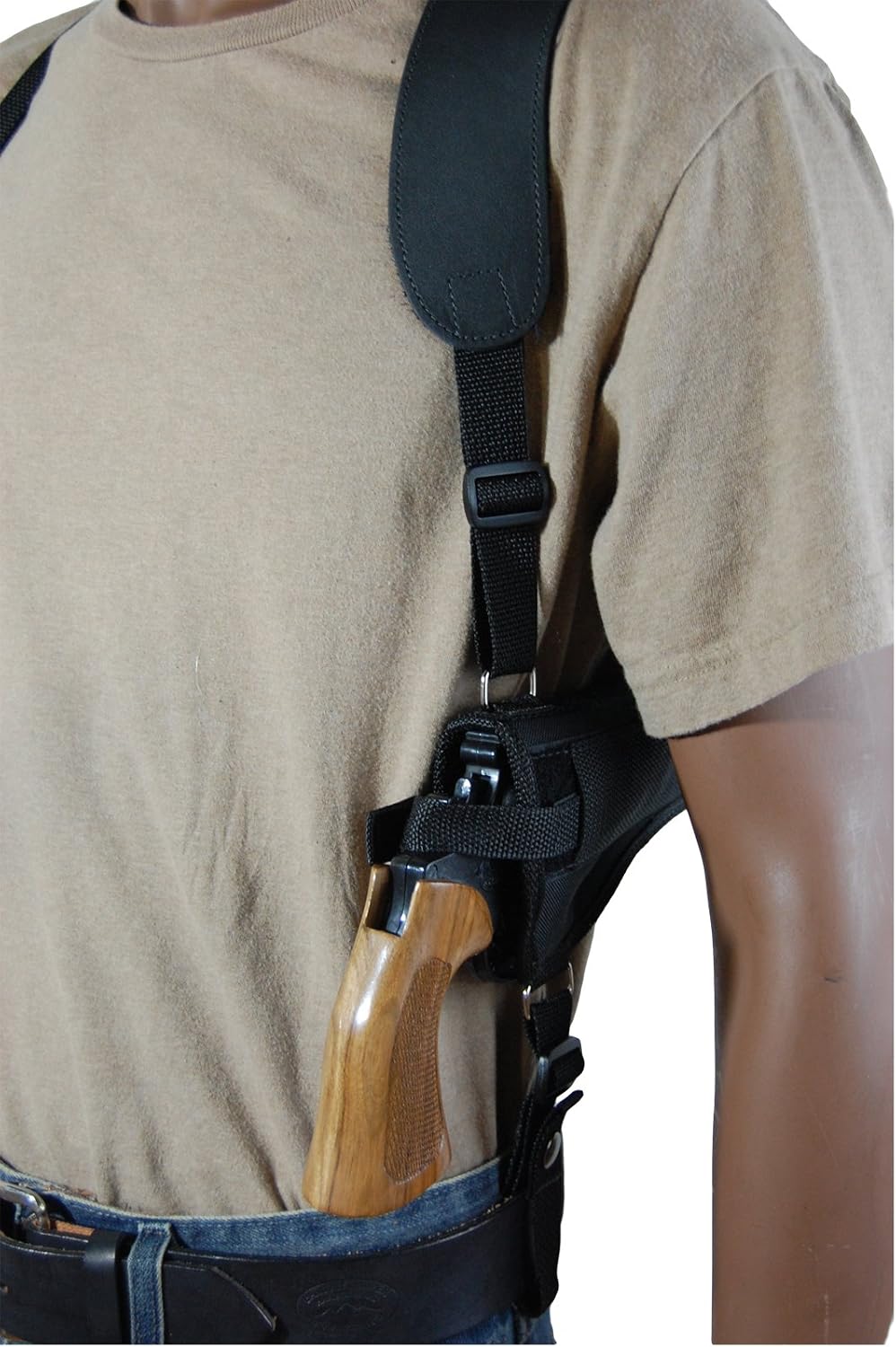Barsony New Horizontal Shoulder Holster for 4-5" .38 .357 .41 .44 Revolvers