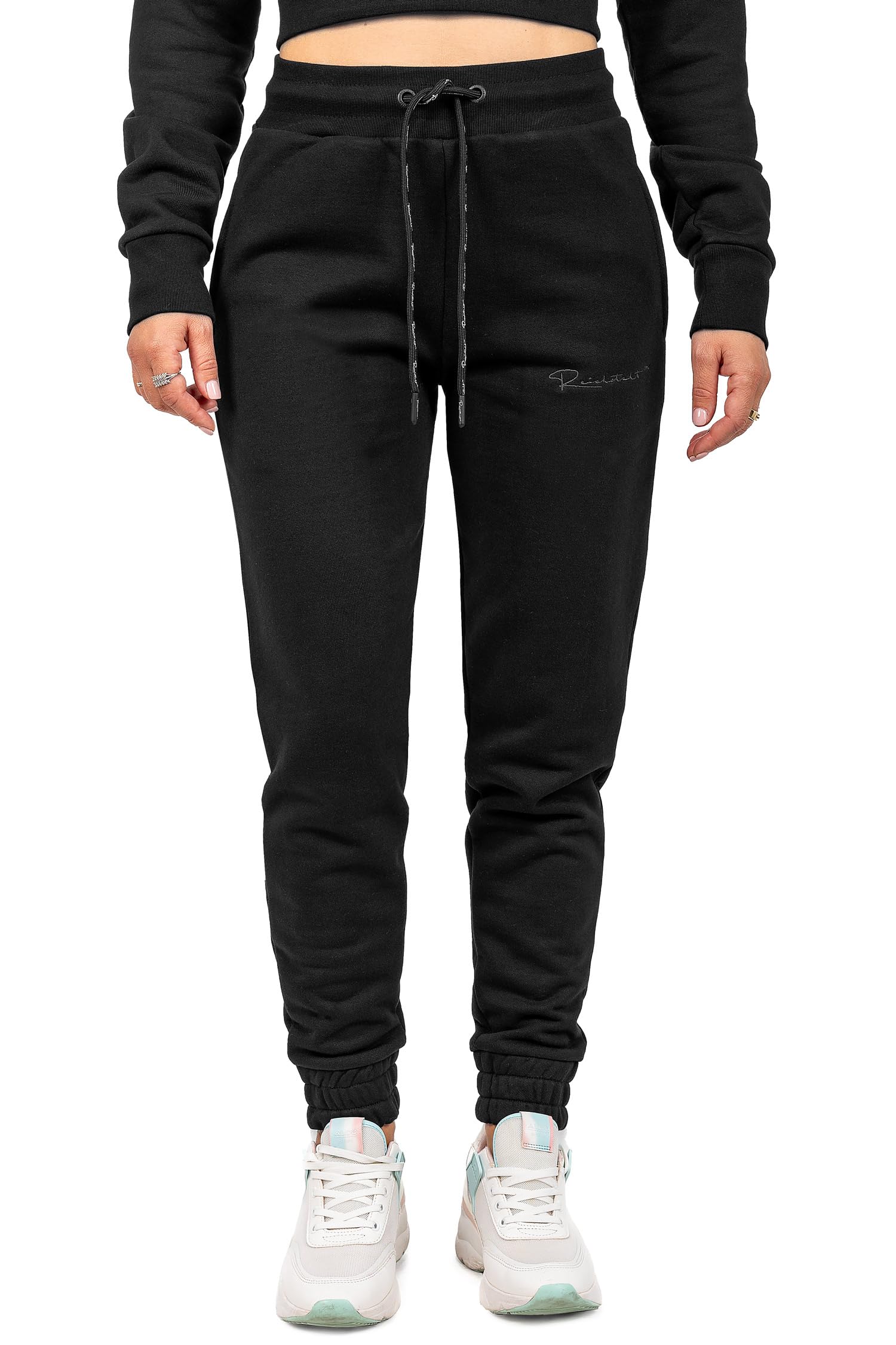 Reichstadt Pantaloni Jogger Donna Vita Alta Slim Fit
