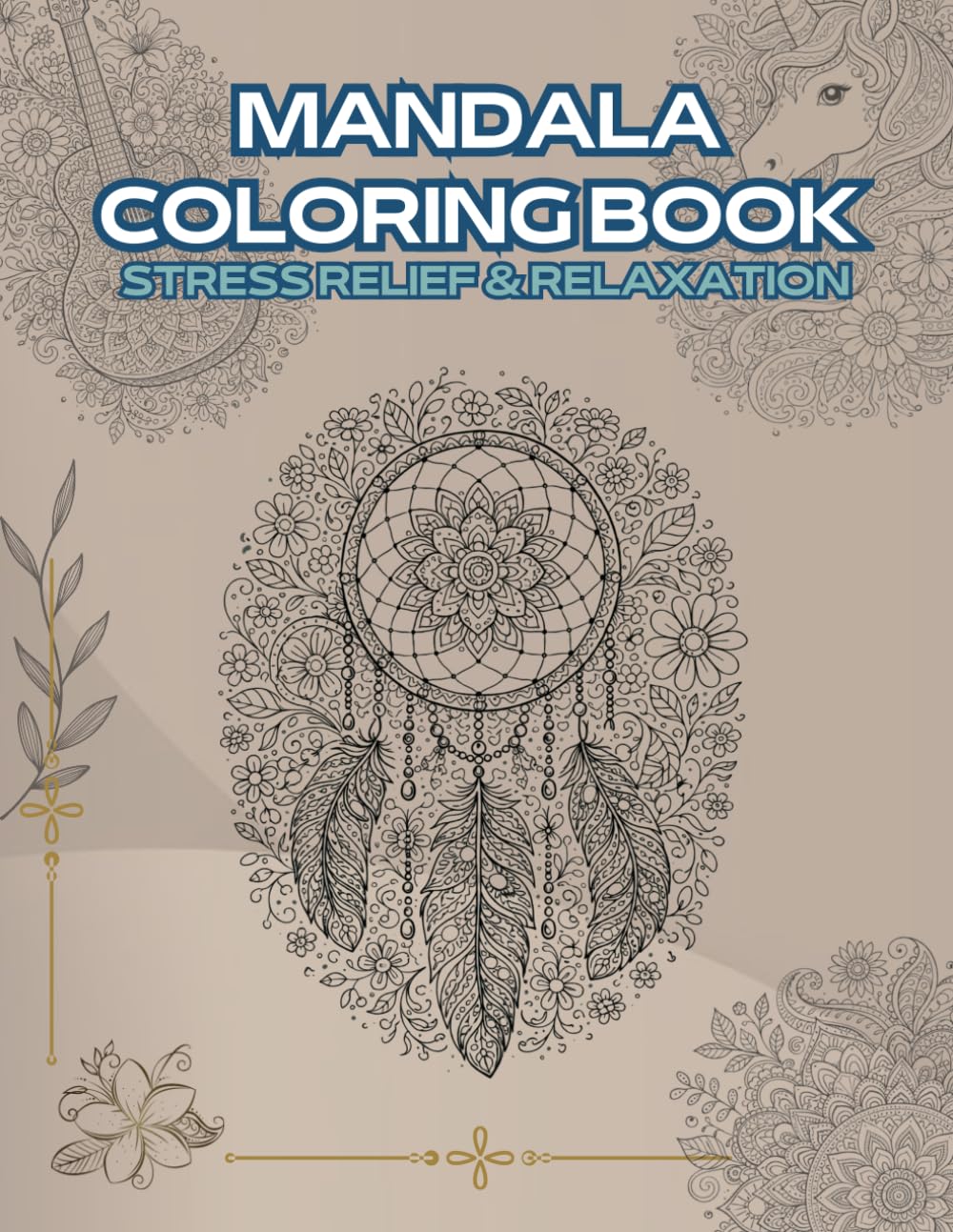 Mandala Coloring Book: Stress Relief & Relaxation: كتاب تلوين ماندالا