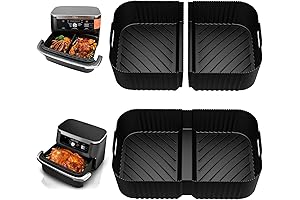Air Fryer Silicone Liners for Ninja DZ071 7-QT DualZone Megazone Air Fryer