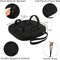 Vista 3 de TXEsign Soporte flotante para altavoz JBL Charge 4/Charge 5/Charge 6/Flip 5/Flip 6/Flip 7, bandeja de servicio flotante para mesa, altavoz, teléfono