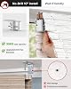 LazBlinds Persianas Romanas sin Taladro y sin Cuerda para Ventanas, 20" Ancho x 64" Alto, Blanco | Protección de Privacidad con Filtro de Luz, Aislamiento Térmico, Bloqueo UV, Tela de Tejido Panamá Natural para Ventanas 3