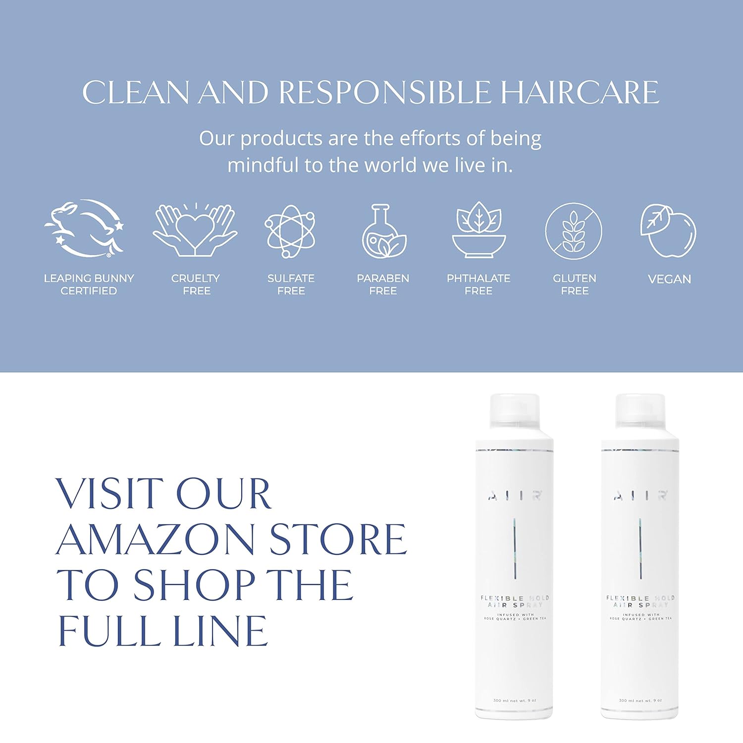 AIIR Flexible Hold Finishing Spray - Light Hold Hairspray with Soft & Touchable Finish, Enhances Style & Shine, Humidity Resistant for Fighting Frizz, 2.5 oz - Image 6