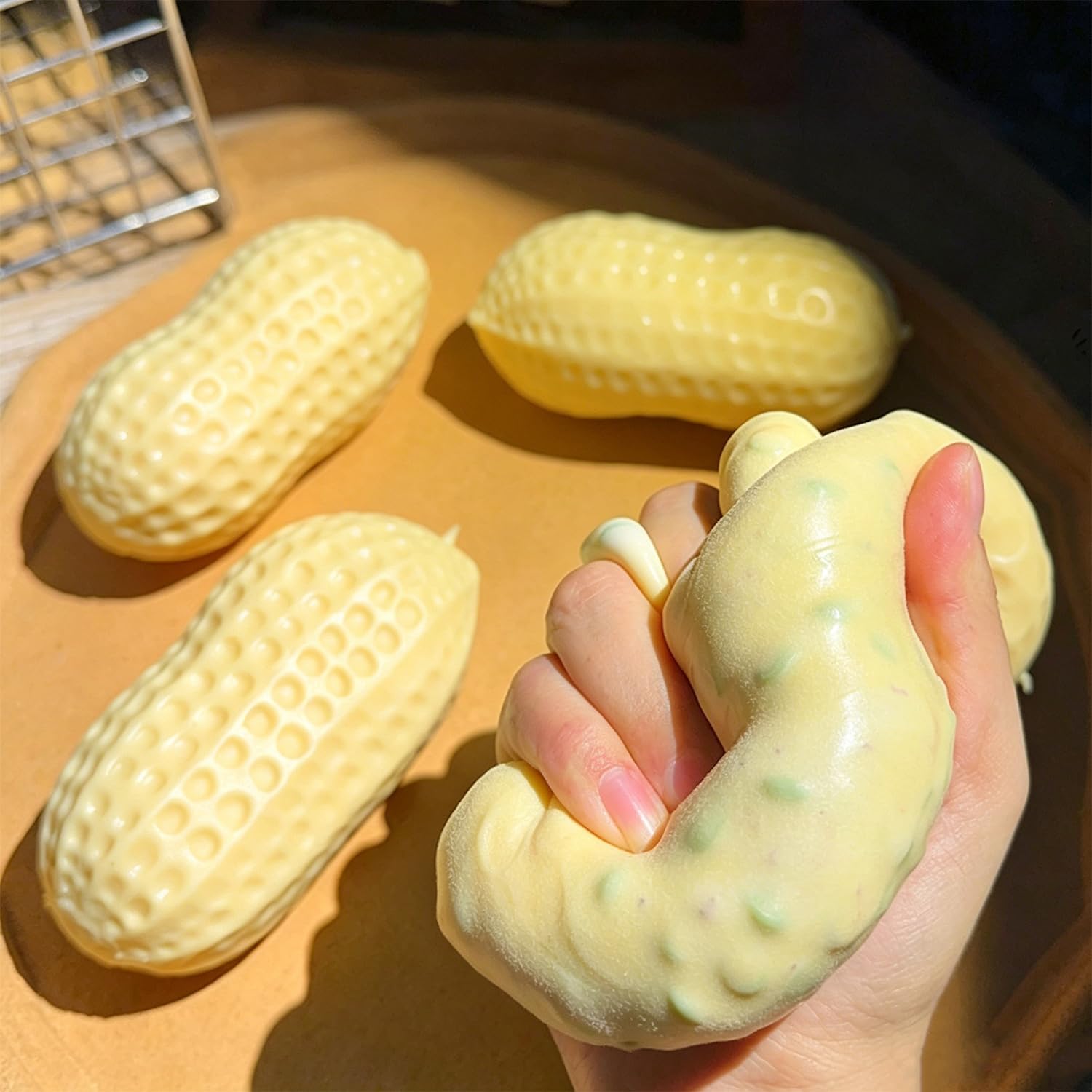 Crunchy Peanut Squishy Fidget Toy for Stress Relief image 4