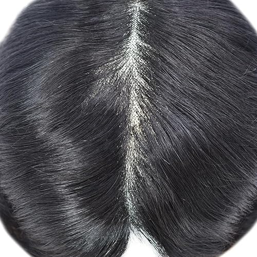 Miniatura 10 de Sistema de cabello humano tipo tupé para hombre, mono tupé para hombres, postizos de repuesto para cabello masculino, protesis capilar para hombre