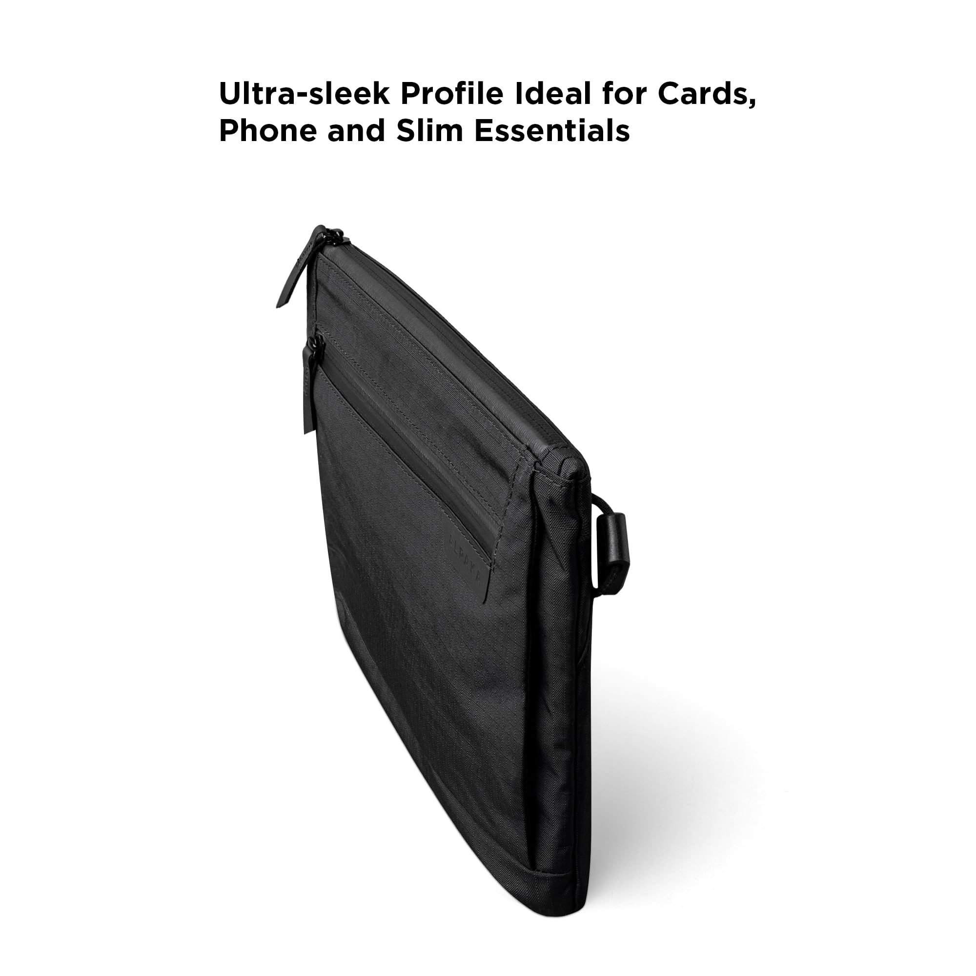 ALPAKA Zip Pouch Max V2 – 2L Umhängetasche Herren Klein | Sling Bag, EDC Schultertasche, für iPad mini, Reise & Alltag, wasserdicht, Schwarz